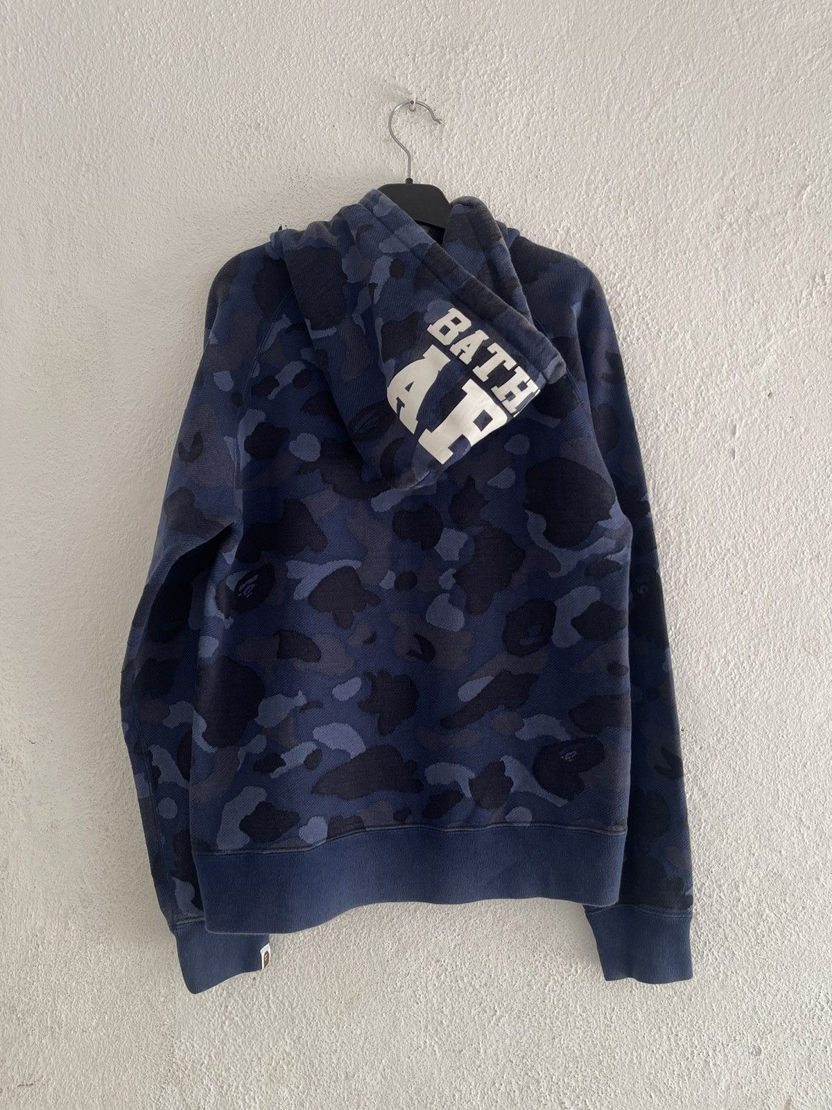 Bape A Bathing Ape Blue Camo Jacquard Hoodie Size US L / EU 52-54 / 3 - 2 Thumbnail