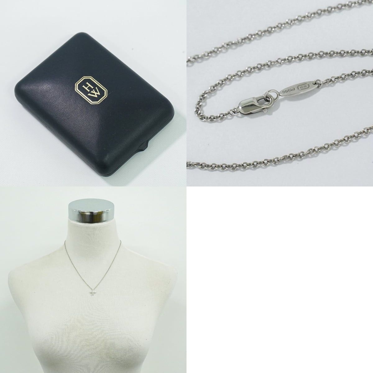 Harry Winston Harry Winston Platinum Cross With Diamonds Pendant Necklace Size ONE SIZE - 4 Thumbnail