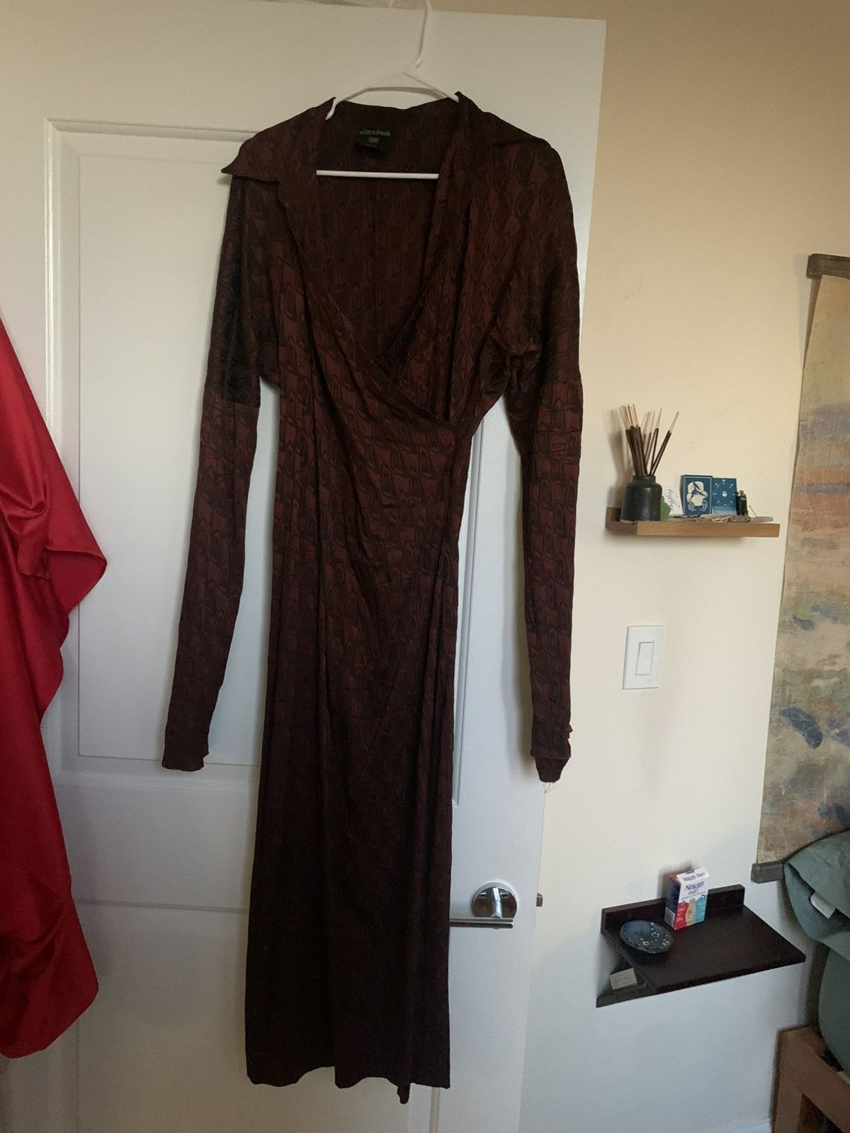 Jean Paul Gaultier Jean Paul Gaultier Evening Dress in Burgundy and Deep Green Size L / US 10 / IT 46 - 6 Thumbnail