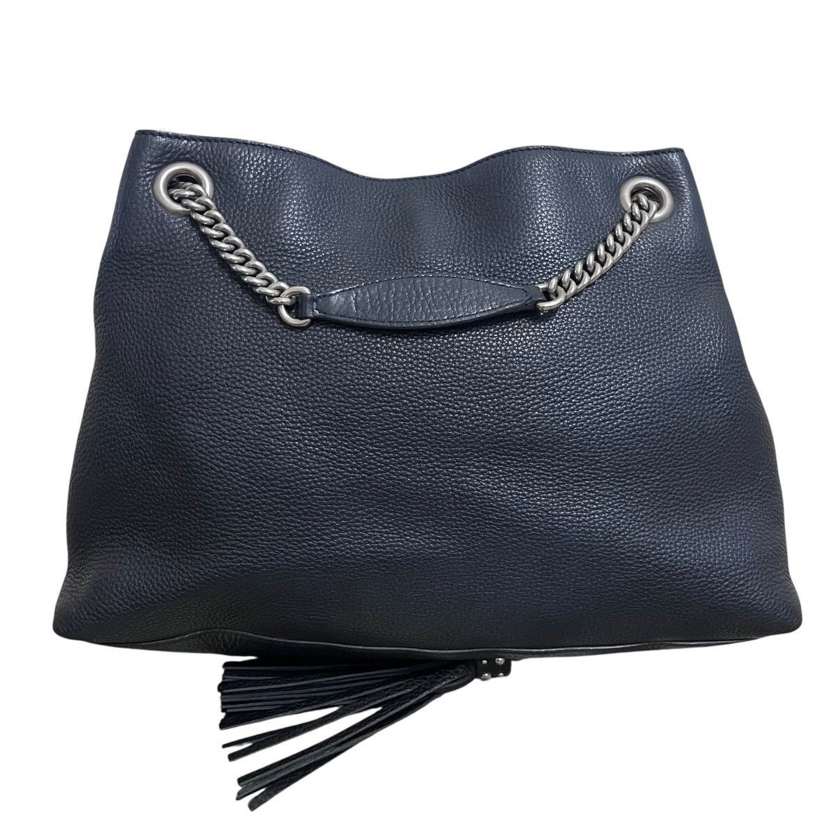 Gucci Aut. GUCCI Black Leather Medium Chain Studded Soho Tote Bag Size ONE SIZE - 2 Thumbnail