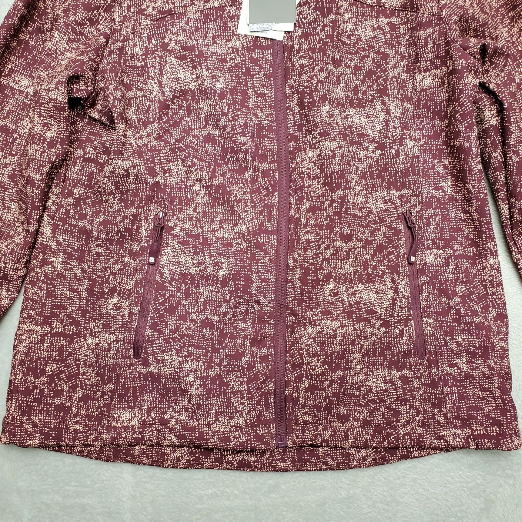 Vintage VINTAGE Mountain Warehouse Jacket Women US 10 Burgundy Exodus Softshell Zip Fleece Lined Size L / US 10 / IT 46 - 2 Thumbnail