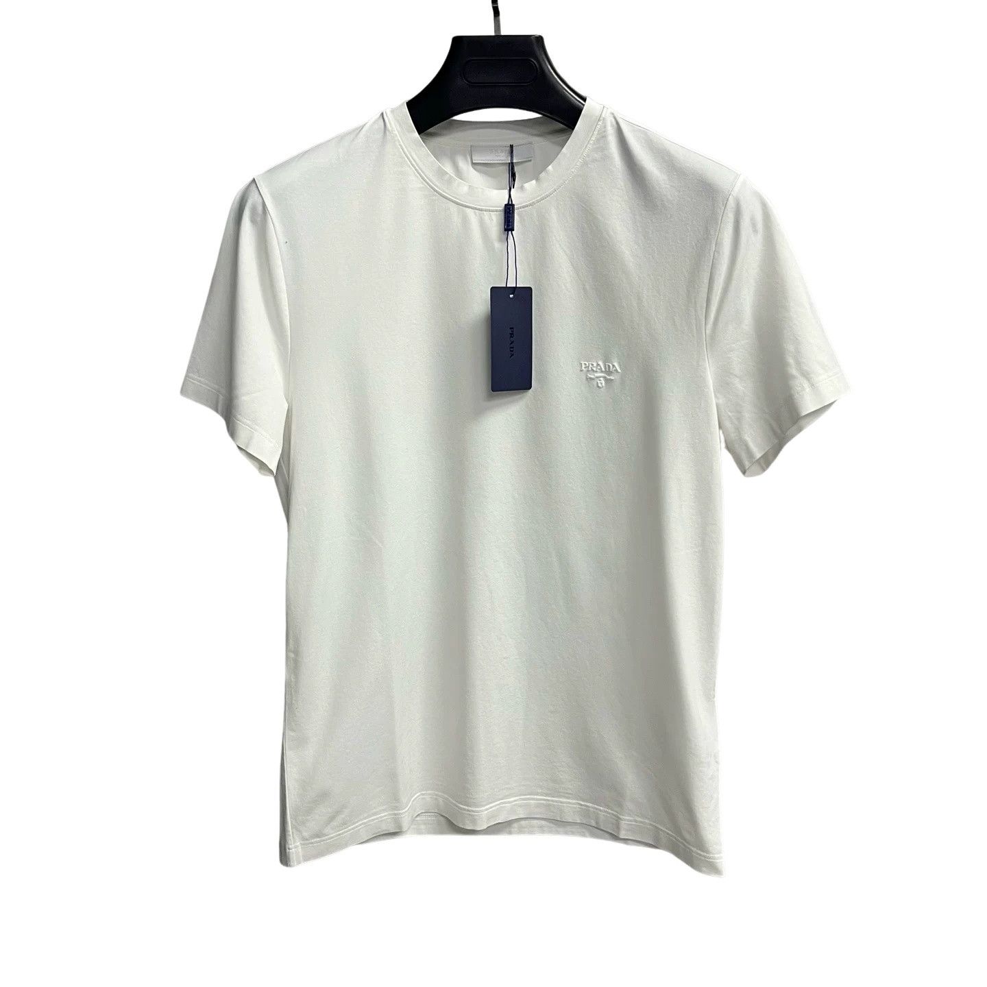 Prada Prada Logo Embroidered T-Shirt Size M Size US M / EU 48-50 / 2 - 1 Thumbnail