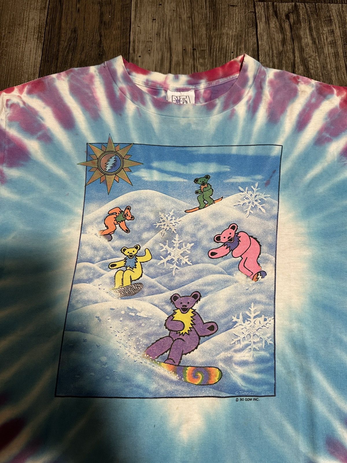 Grateful Dead Vintage 1990 Grateful Dead Snowboarding Bears Tee Size US L / EU 52-54 / 3 - 2 Thumbnail