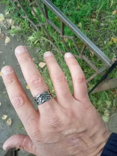 Other Weaving Hollow Stainless Steel Mens Ring Size ONE SIZE - 4 Thumbnail