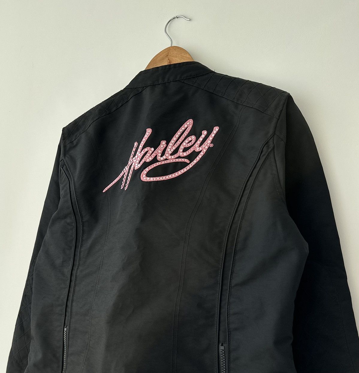 Harley Davidson × Vintage Harley-Davidson Vintage Women's Biker Logo Jacket Coat L Size L / US 10 / IT 46 - 6 Thumbnail