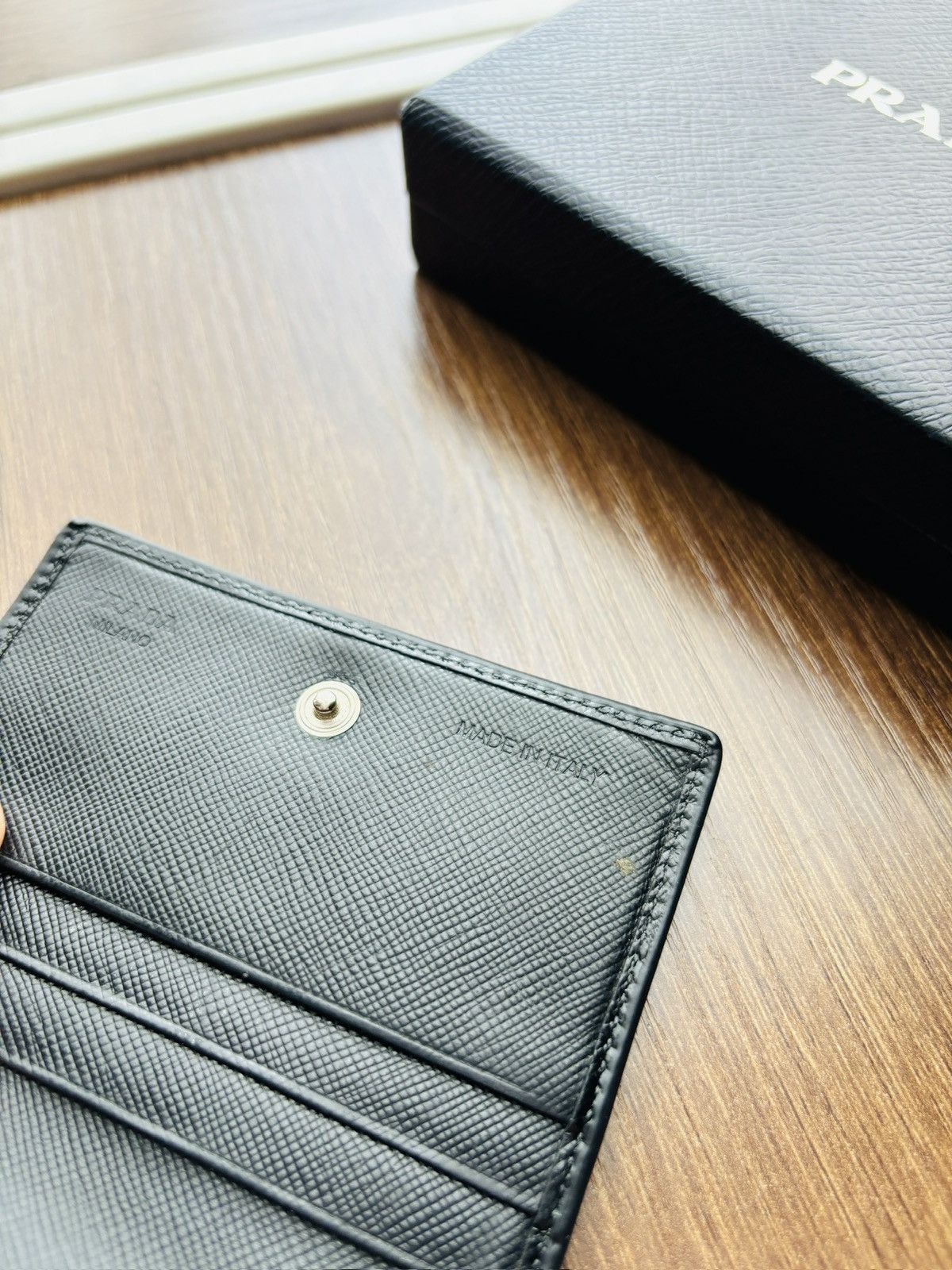 Prada Prada Saffiano Wallet Size ONE SIZE - 2 Thumbnail