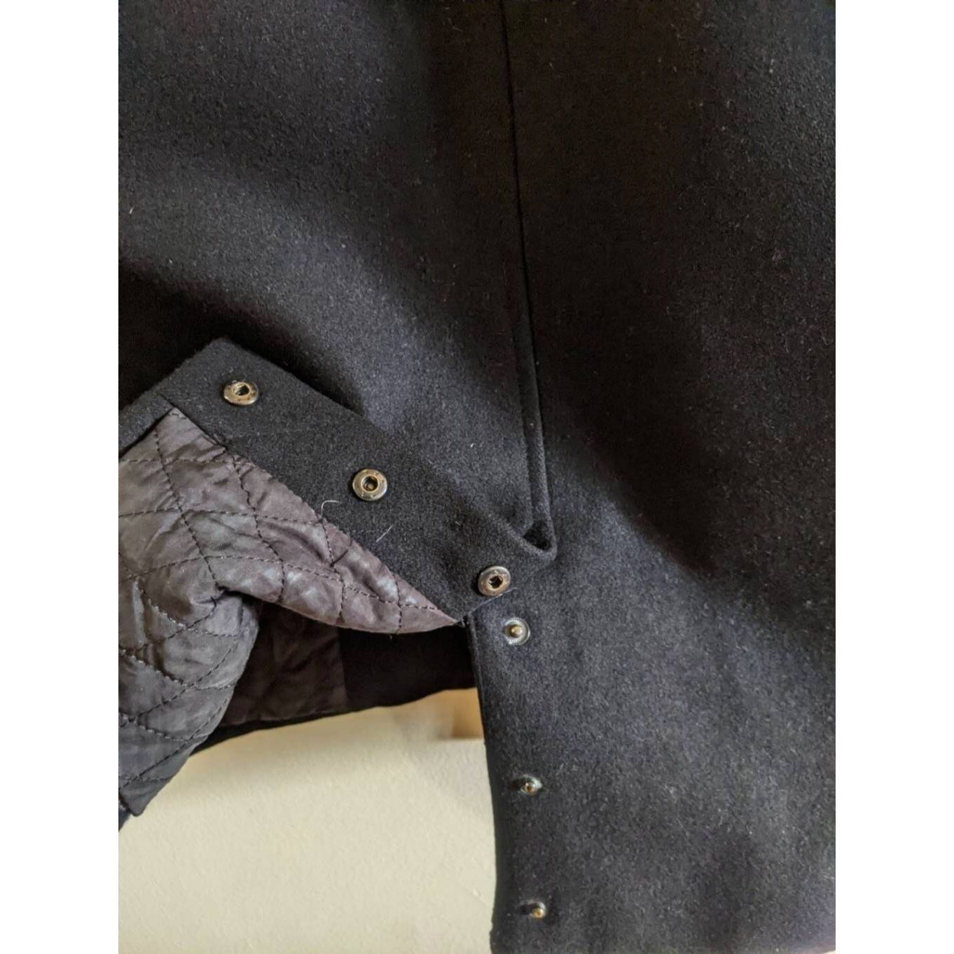 Mackage Mackage Wool Leather Sleeve Coat XS Black Moto Style Jacket Size XS / US 0-2 / IT 36-38 - 13 Thumbnail