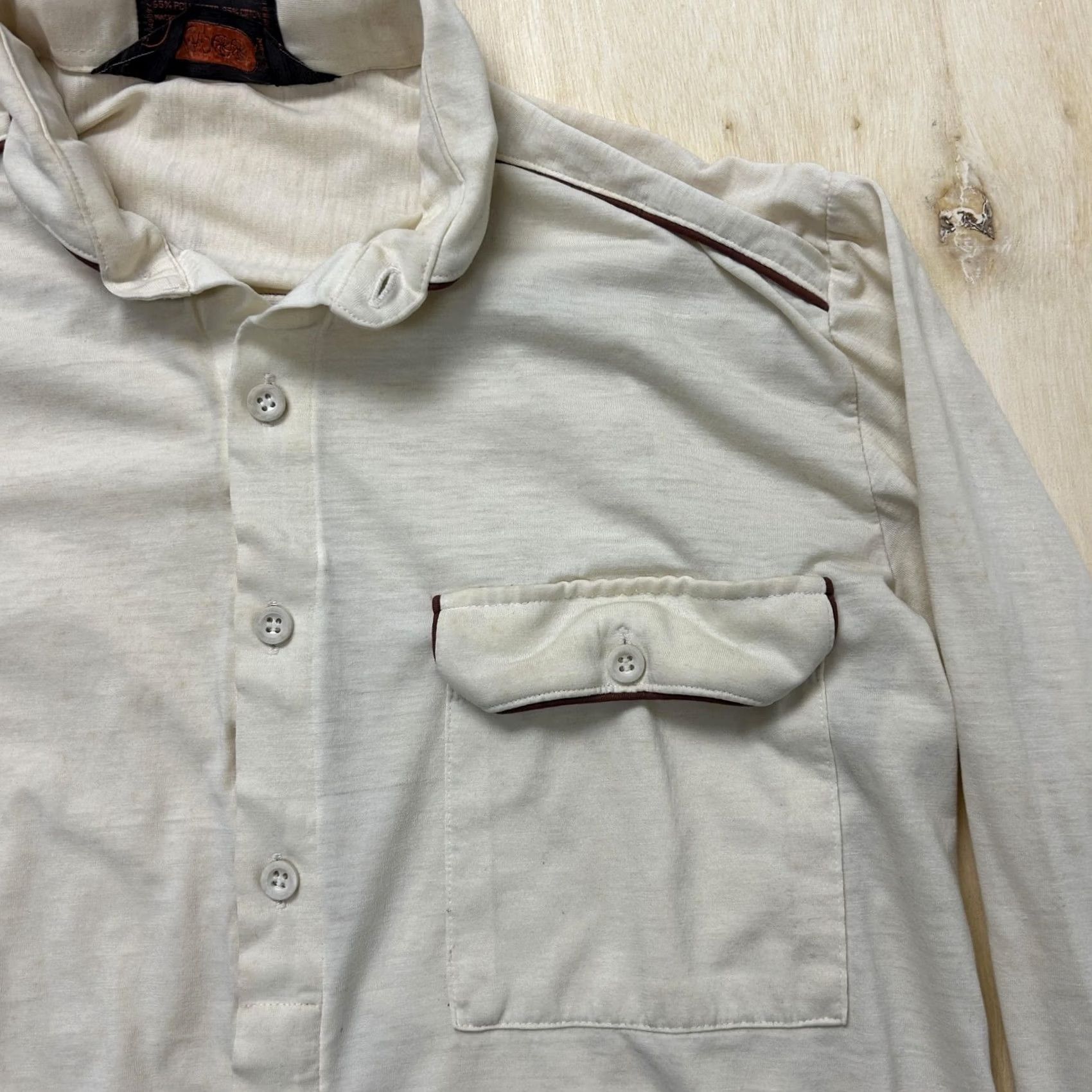 Vintage VINTAGE Hukapoo Mens M White Solid Long Sleeve Button Up Casual Shirt Size US M / EU 48-50 / 2 - 3 Thumbnail