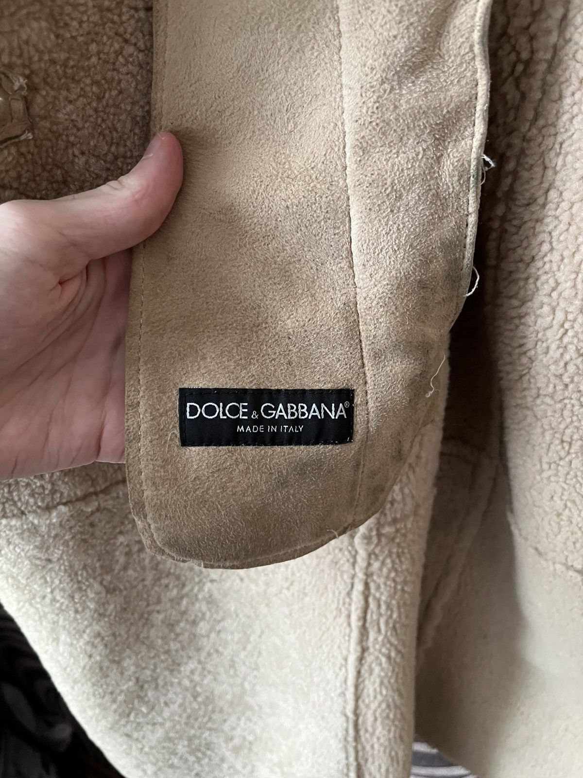 Dolce & Gabbana × Vintage Dolce & Gabbana Shearling Coat Size M / US 6-8 / IT 42-44 - 15 Thumbnail