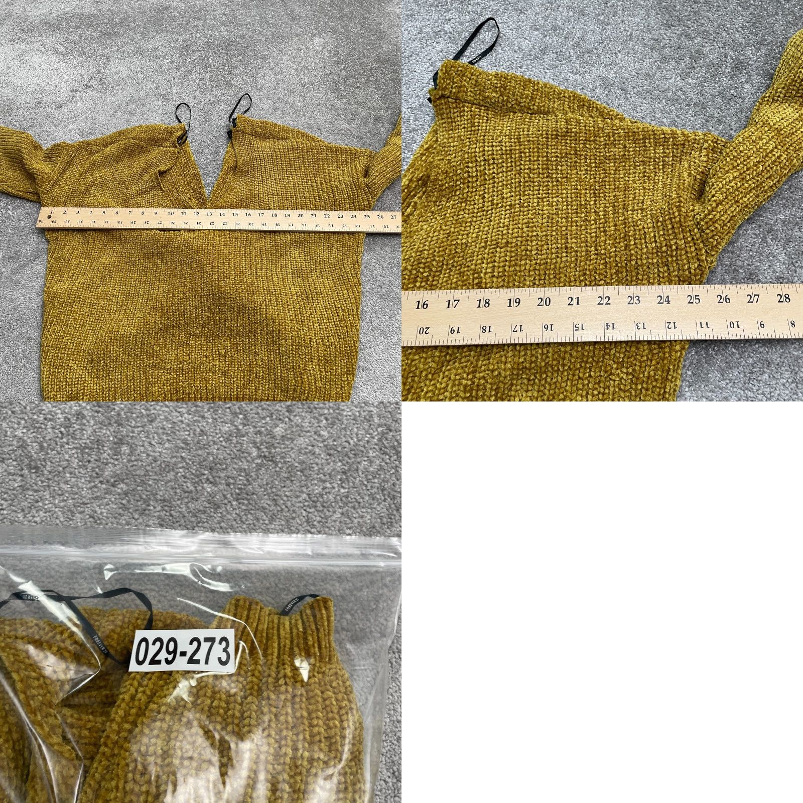 Forever 21 FOREVER 21 Twisted Pullover Sweater Womens Large Mustard Chunky Knit V-Neck Size L / US 10 / IT 46 - 8 Thumbnail