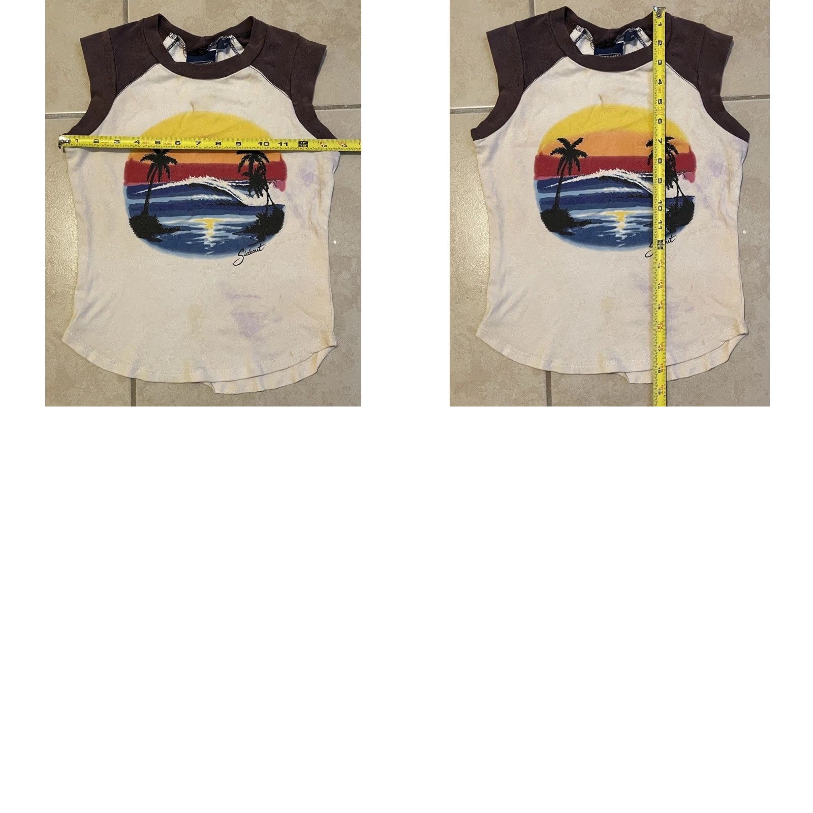 Quiksilver VINTAGE Sideout Shirt S Beach Surf Skate Grunge 90s Y2K White Sleeveless Size S / US 4 / IT 40 - 10 Thumbnail