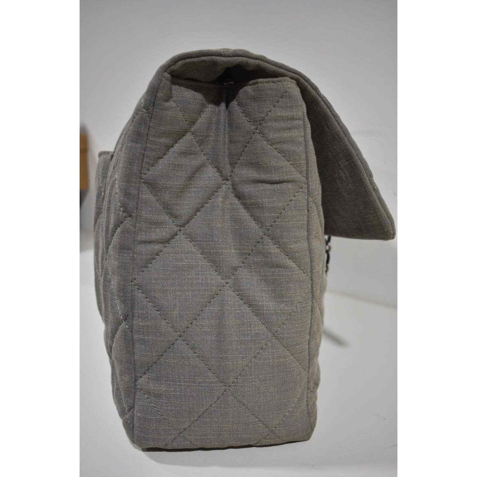 Chanel Chanel XXL Maxi 2.55 Reissue Classic Flap Denim Shoulder Bag Size ONE SIZE - 4 Thumbnail