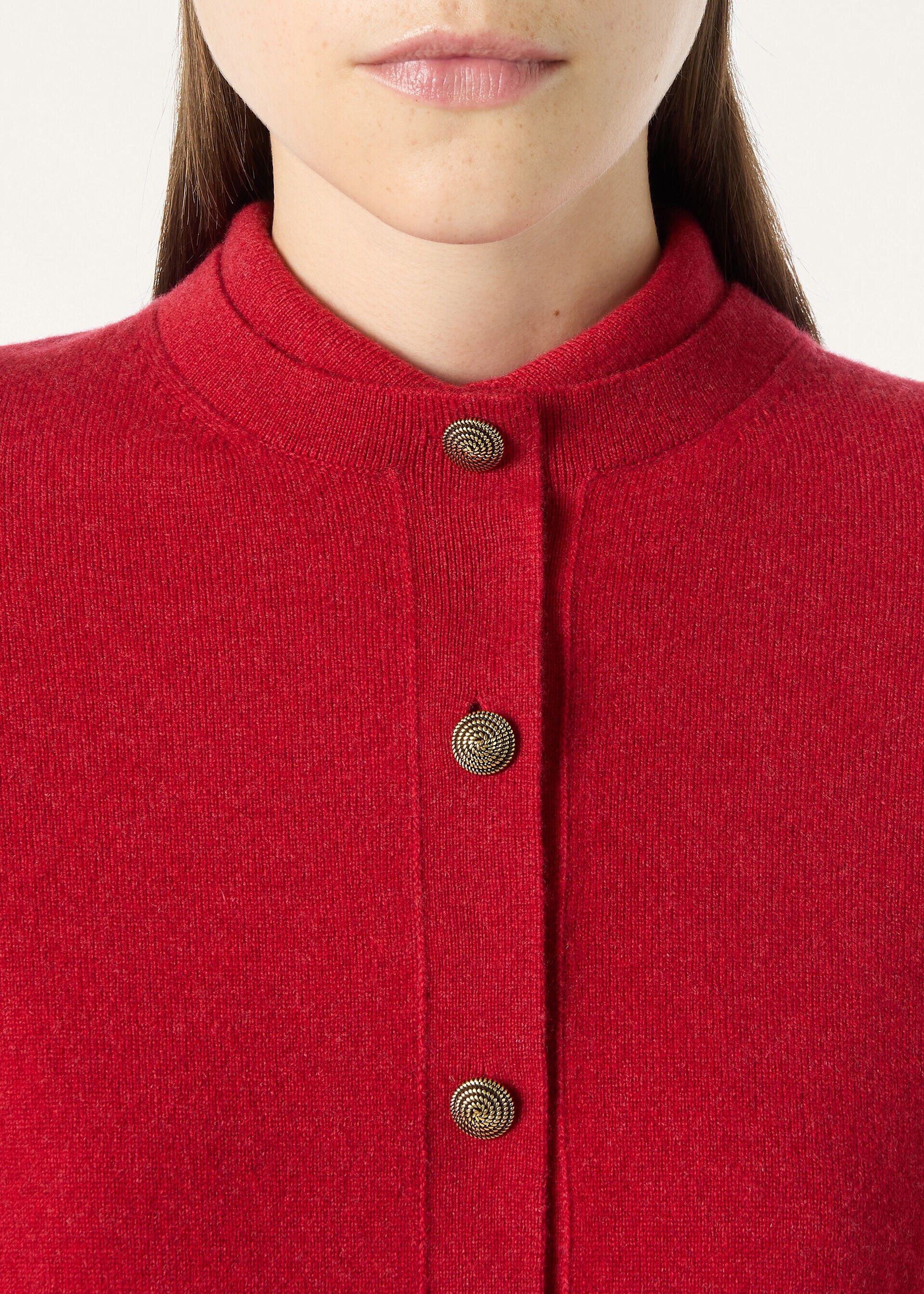 Loro Piana os11x0326 FAQ8645 Classic Cardigan in Fiery Aura Melange Size S / US 4 / IT 40 - 3 Thumbnail