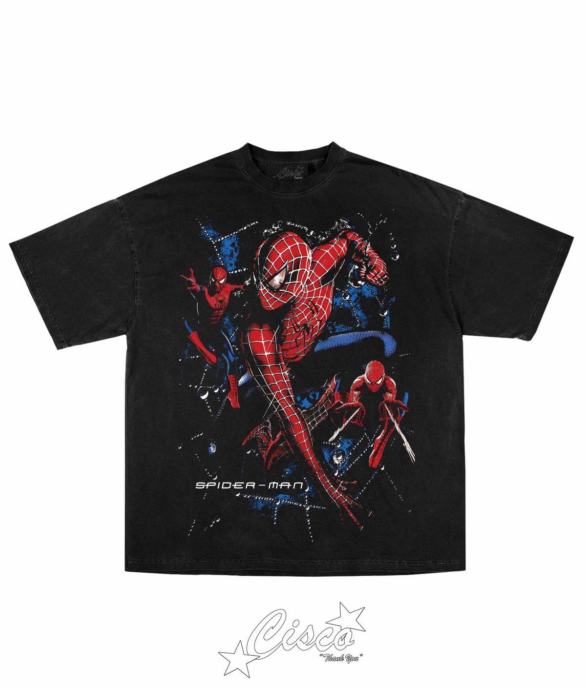 Pre-owned Marvel Comics X Supreme Spider-man Heavyweight Tee In Black