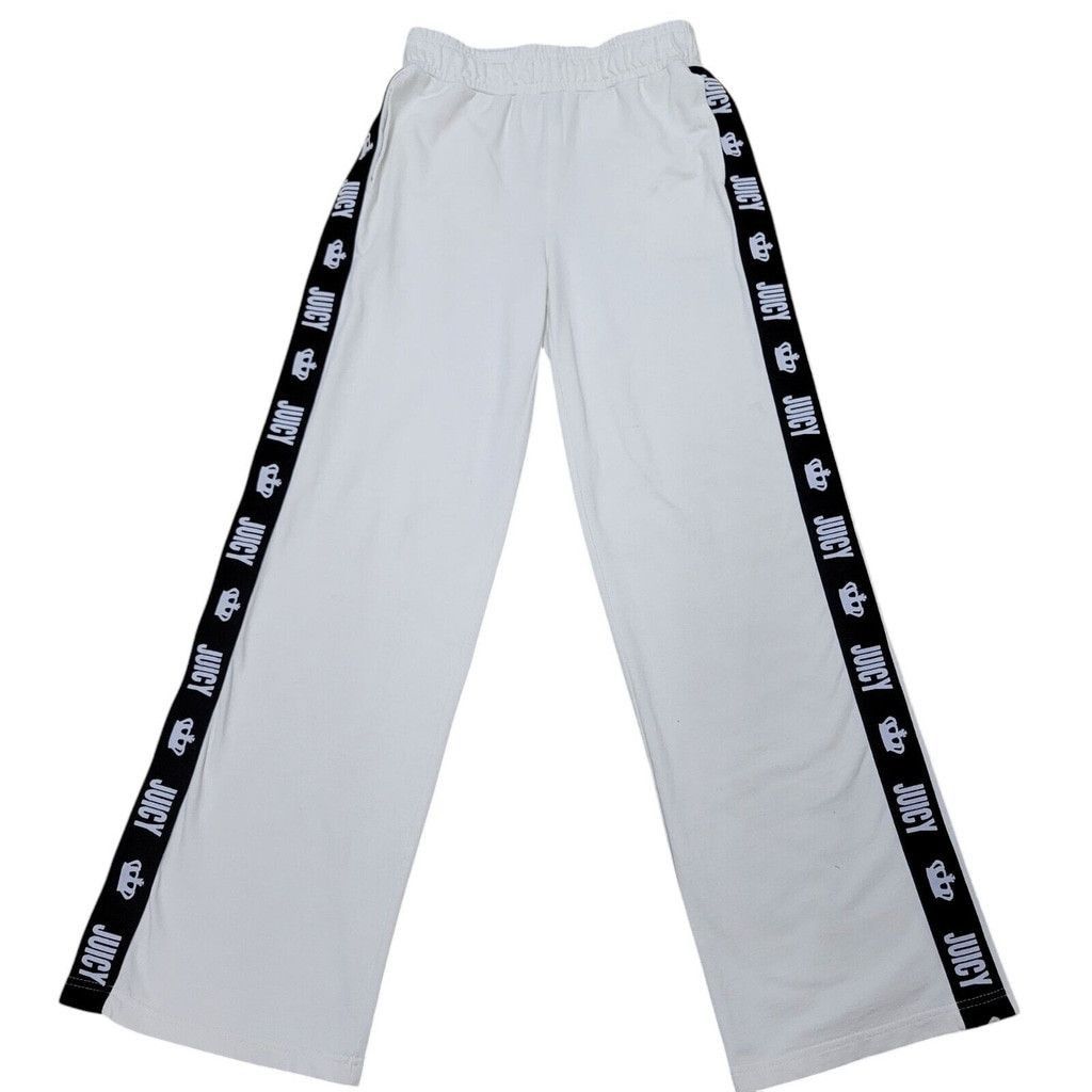 Juicy Couture Juicy by Juicy Couture Hi-Rise Track Pants Cream Size Medium Size 26" / US 2 / IT 38 - 2 Thumbnail