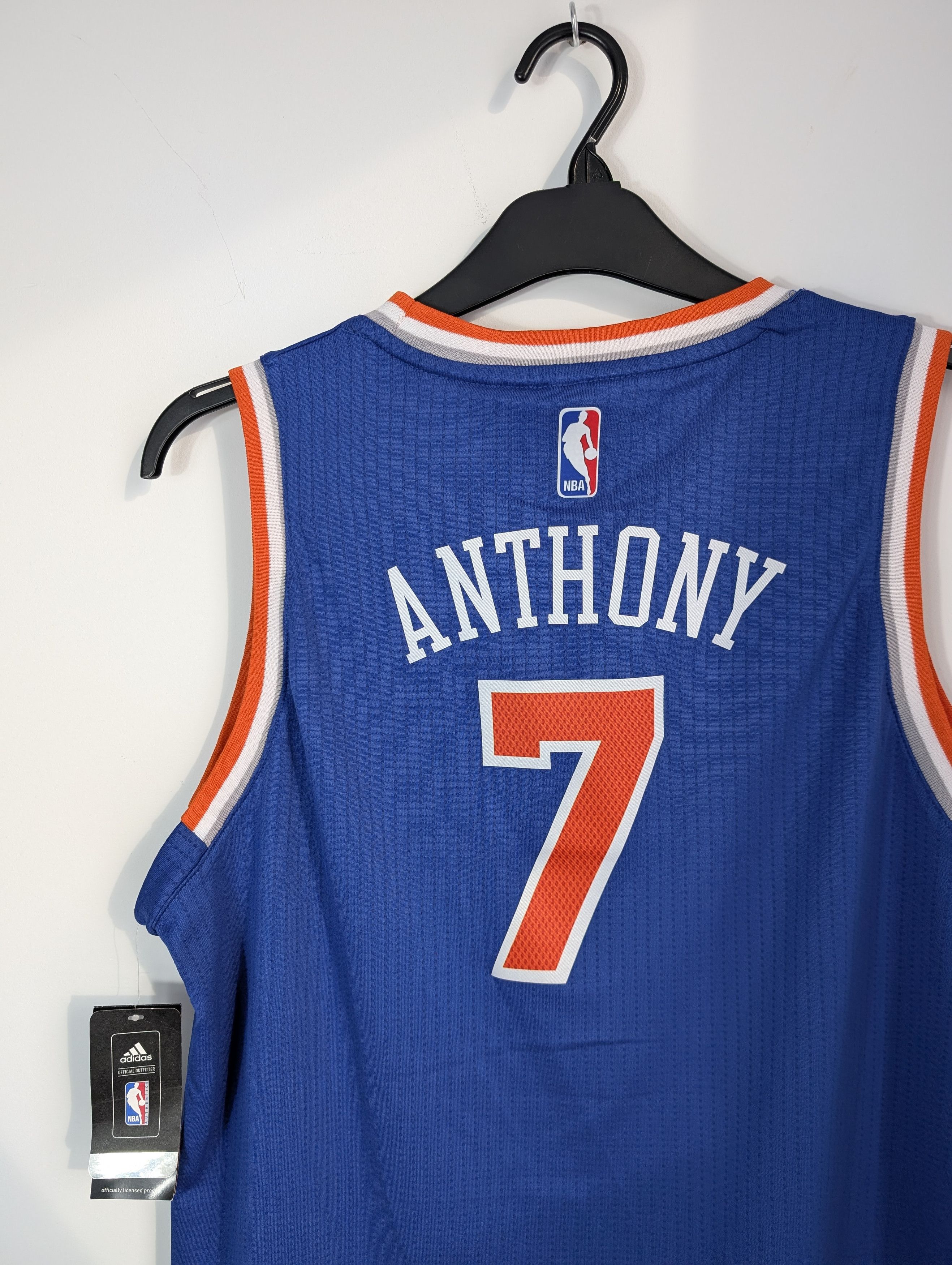 Adidas Carmelo Anthony New York Knicks NBA Jersey Blue Retro Y2K Size US S / EU 44-46 / 1 - 4 Thumbnail