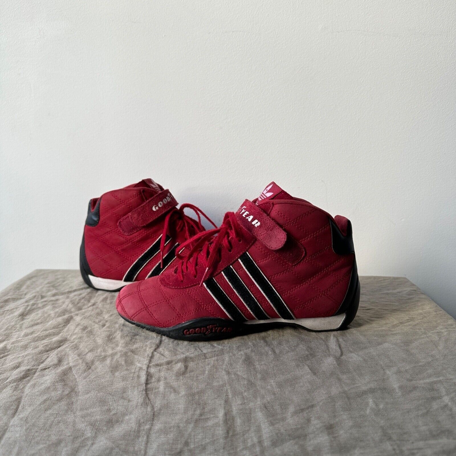 Adidas  Streetwear  Vintage Adidas Vintage Moto Biker Wrestling Boxing  High Boots Shoes | Grailed