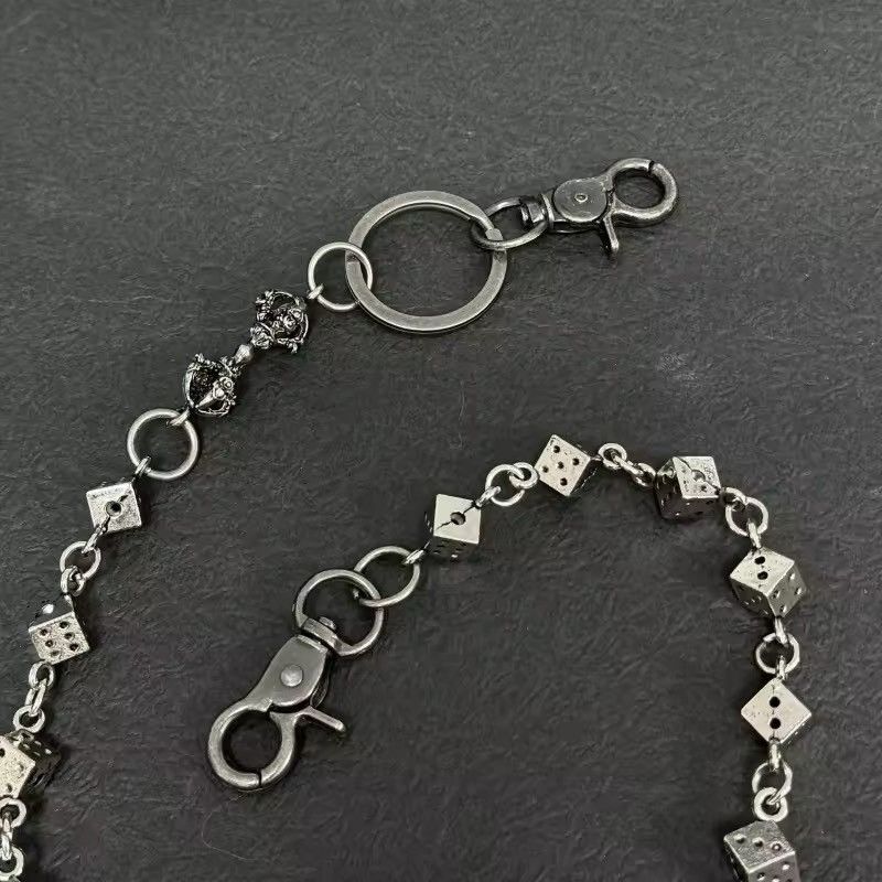 Vintage Retro Dice Waist Pant Chain Accessories Size ONE SIZE - 3 Thumbnail