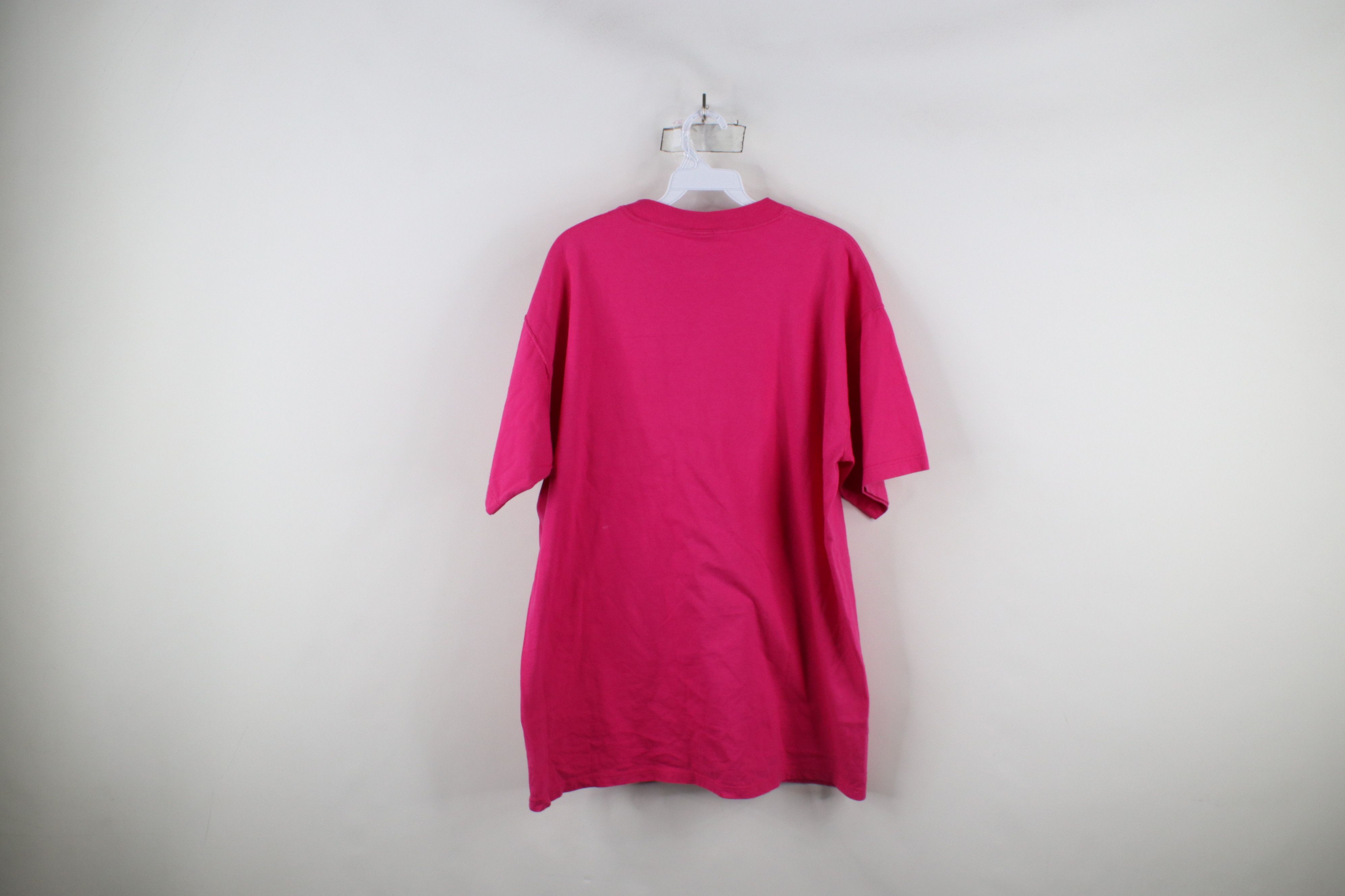 Russell Athletic × Vintage Vintage 90s Russell Athletic Blank Cotton T-Shirt Pink USA Size US L / EU 52-54 / 3 - 13 Thumbnail