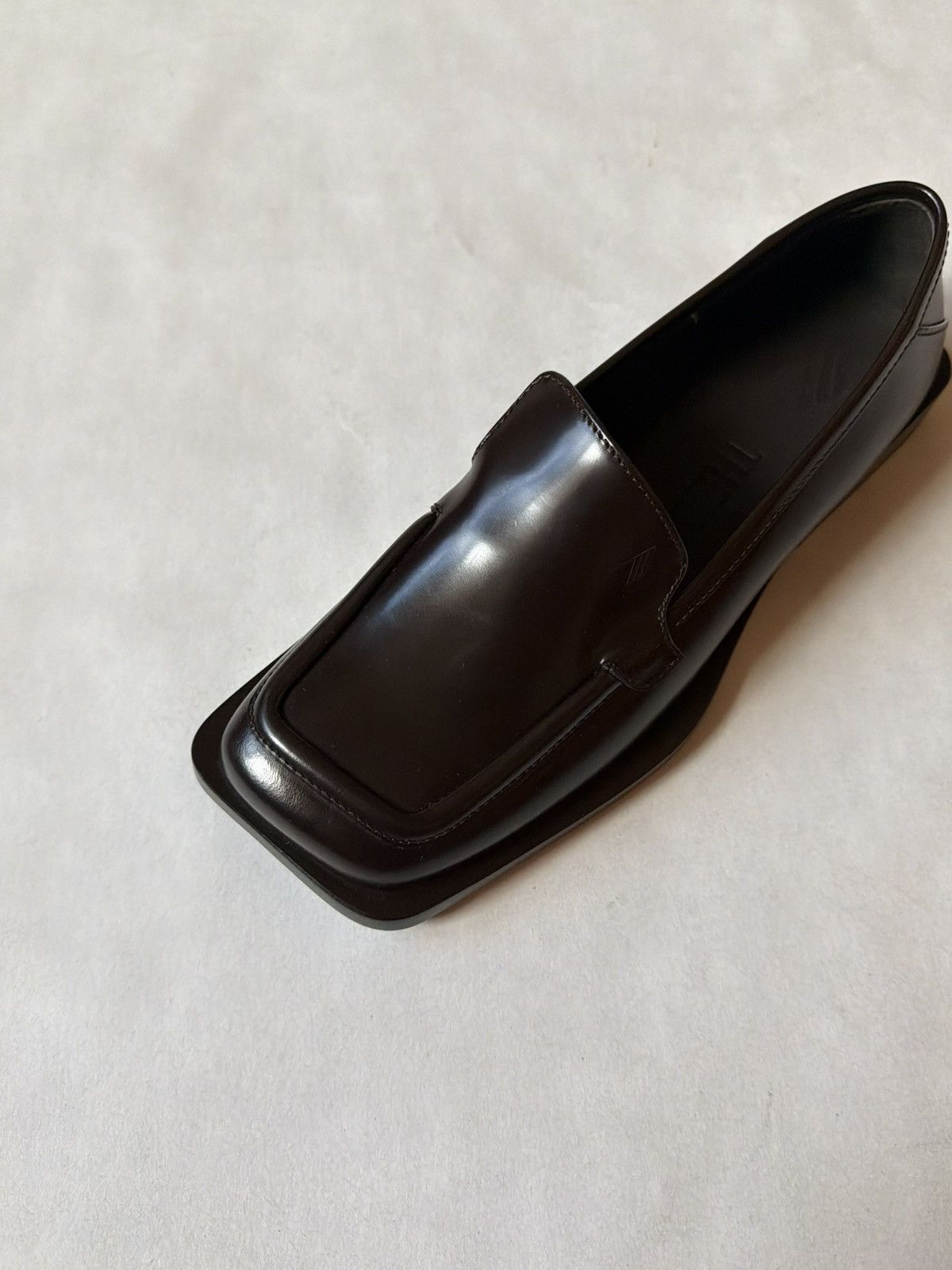 The Attico The Attico Micol Square Toe Leather Loafers Shoes Brown Size US 7.5 / IT 37.5 - 5 Thumbnail