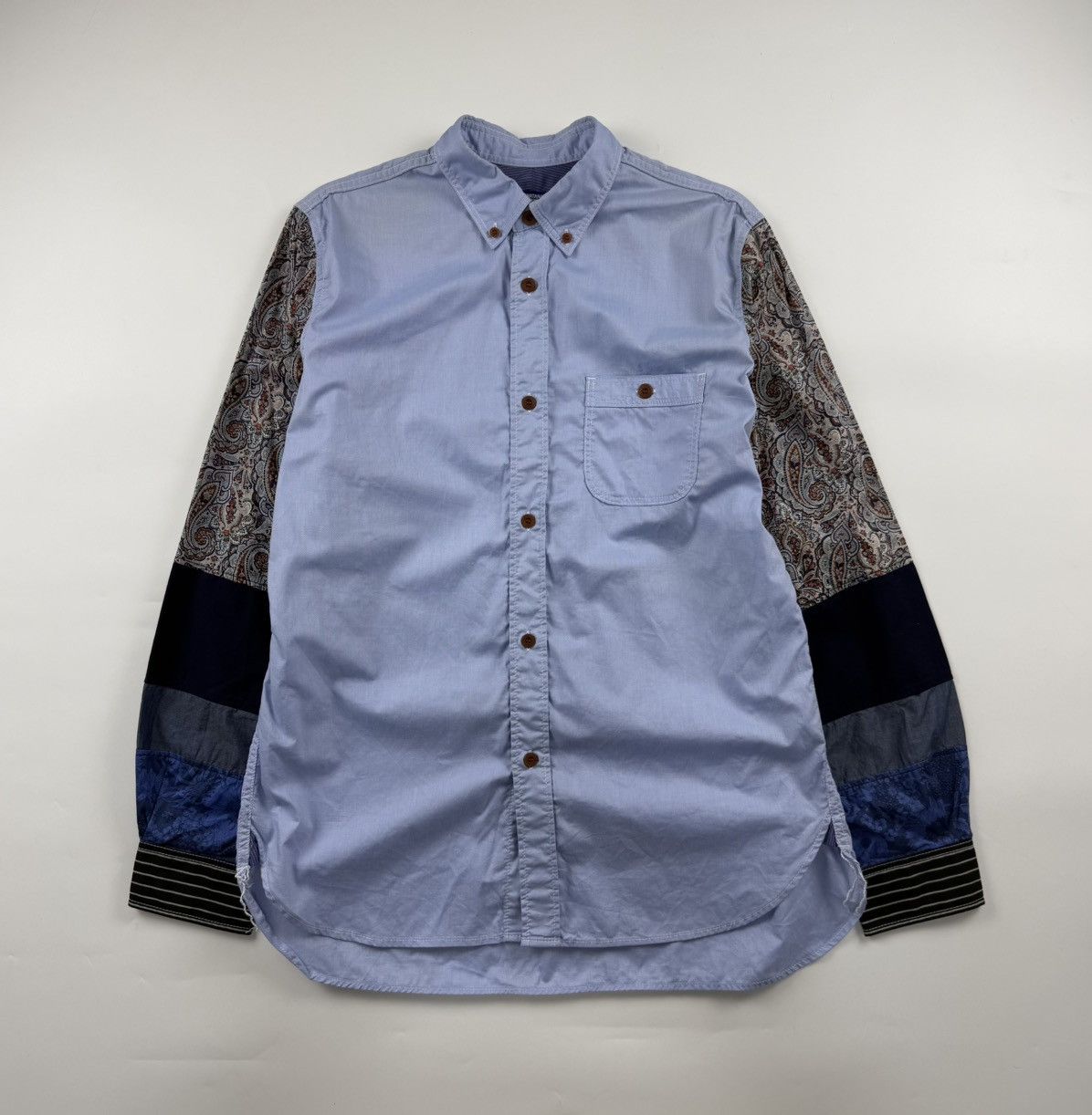 Junya Watanabe Junya Watanabe Patchwork Sleeve Shirt Size US L / EU 52-54 / 3 - 1 Thumbnail