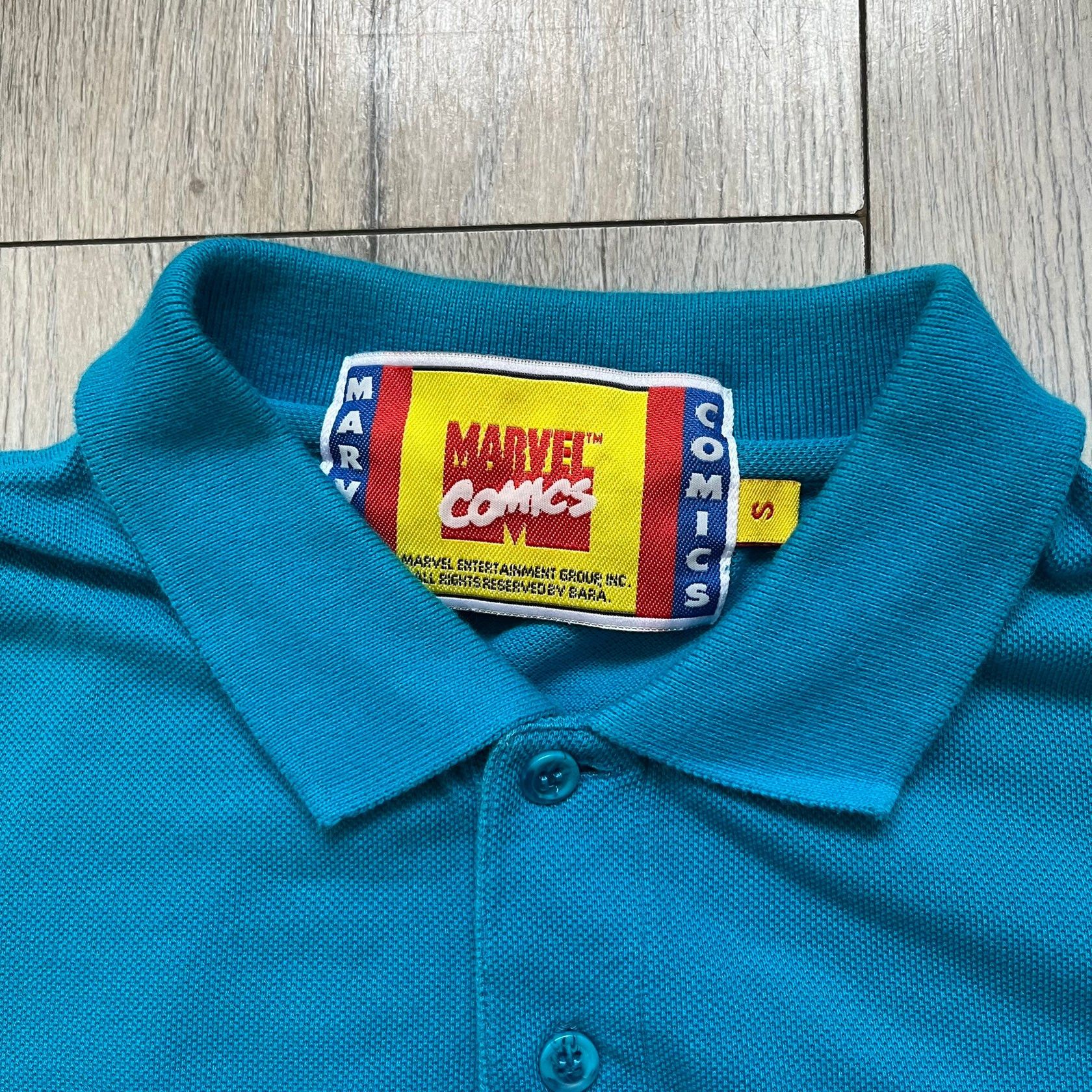 Marvel Comics Marvel Comics Spider-Man 1994 Blue Embroidered Polo Size US S / EU 44-46 / 1 - 4 Thumbnail
