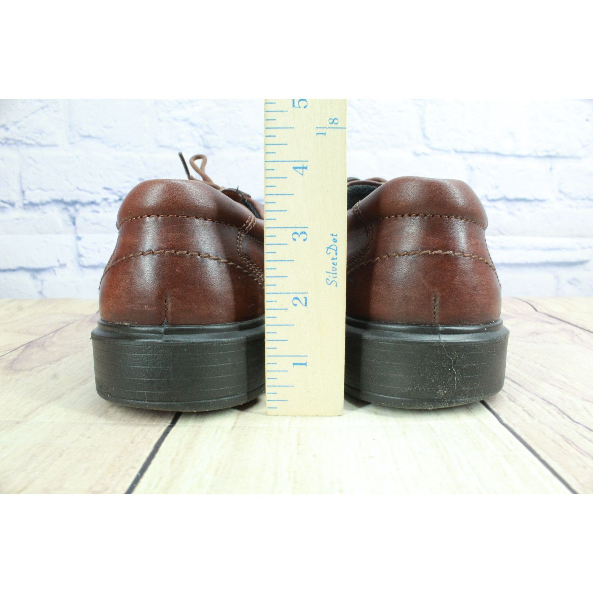 Ecco × Leather Ecco Helsinki Men's Leather Bike Toe Comfort Dress Shoes Size US 9 / EU 42 - 6 Thumbnail