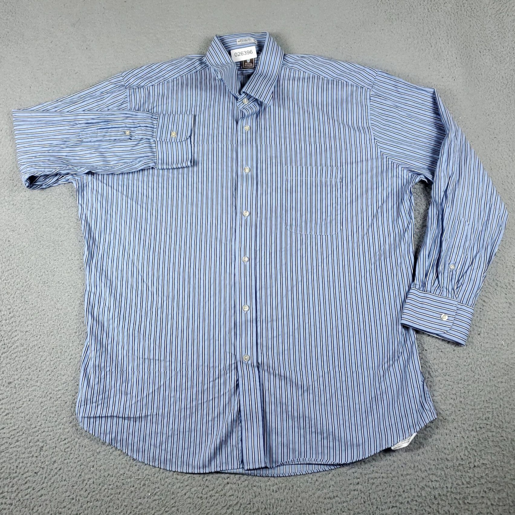 Peter Millar Peter Millar Shirt Mens Large Blue Striped Button-Up Long Sleeve Casual Business Formal Workwear Size US L / EU 52-54 / 3 - 2 Thumbnail