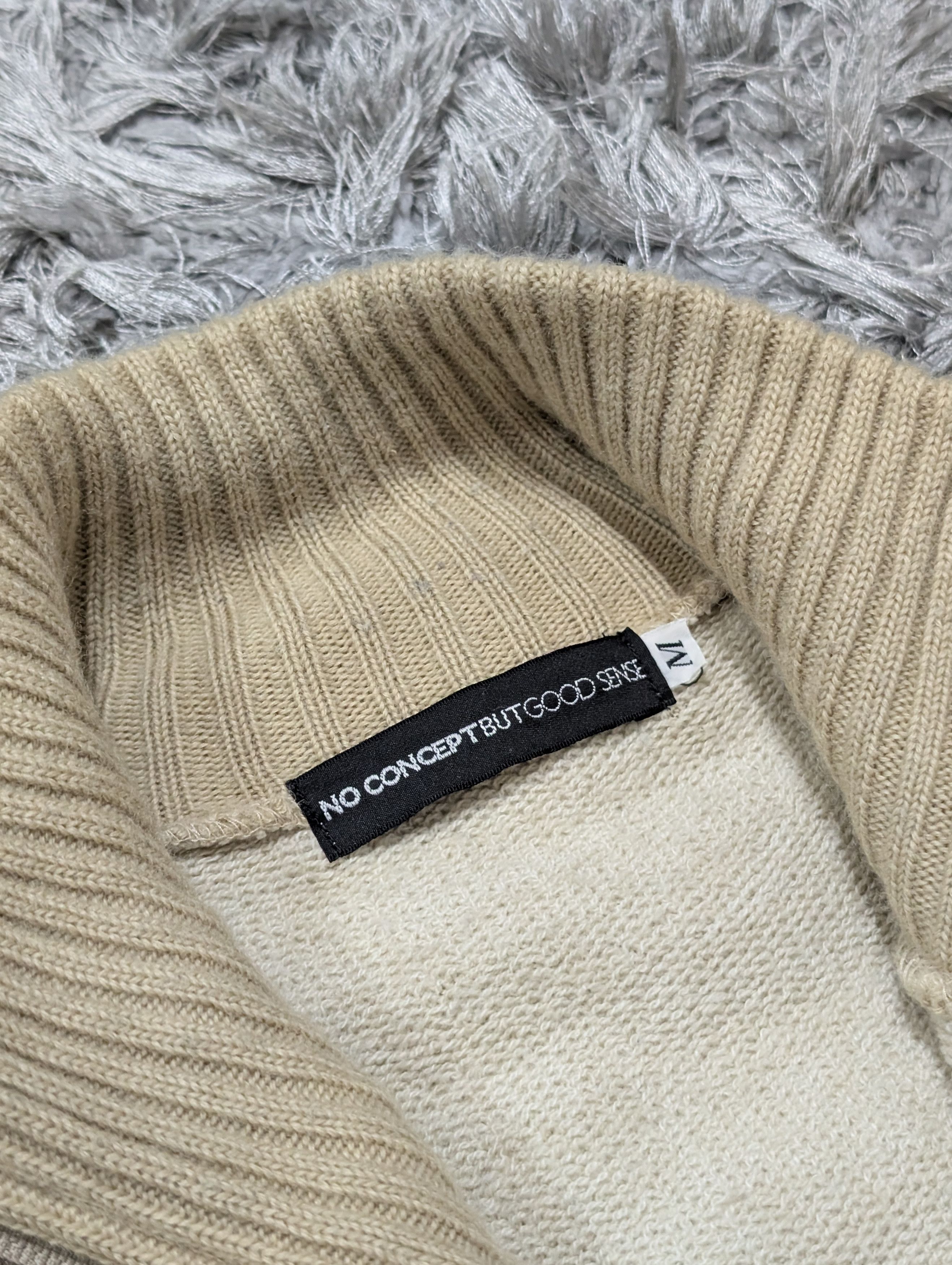 Japanese Brand No Concept Pullover Knitted Sweater Full Zipper Jacket Size US M / EU 48-50 / 2 - 8 Thumbnail