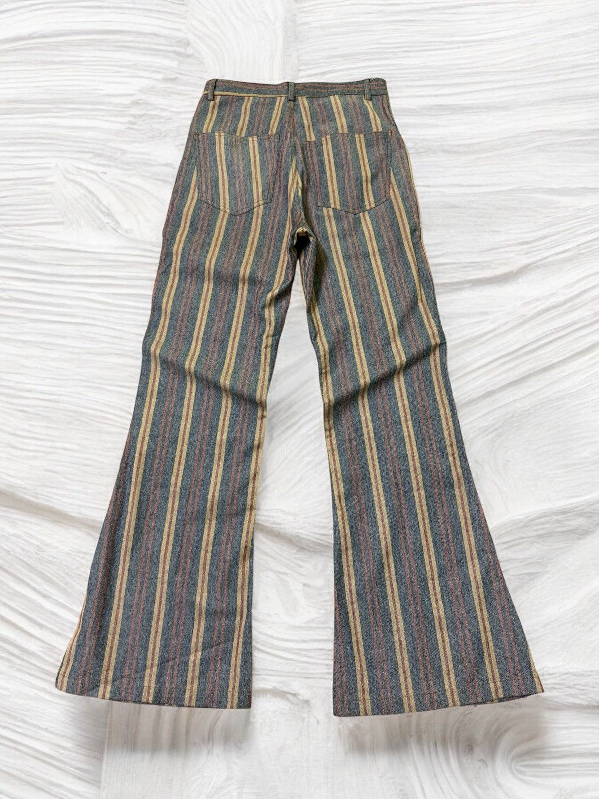 Hysteric Glamour Retro Striped Flared Pants with Boho Vibes Size US 27 - 1 Thumbnail