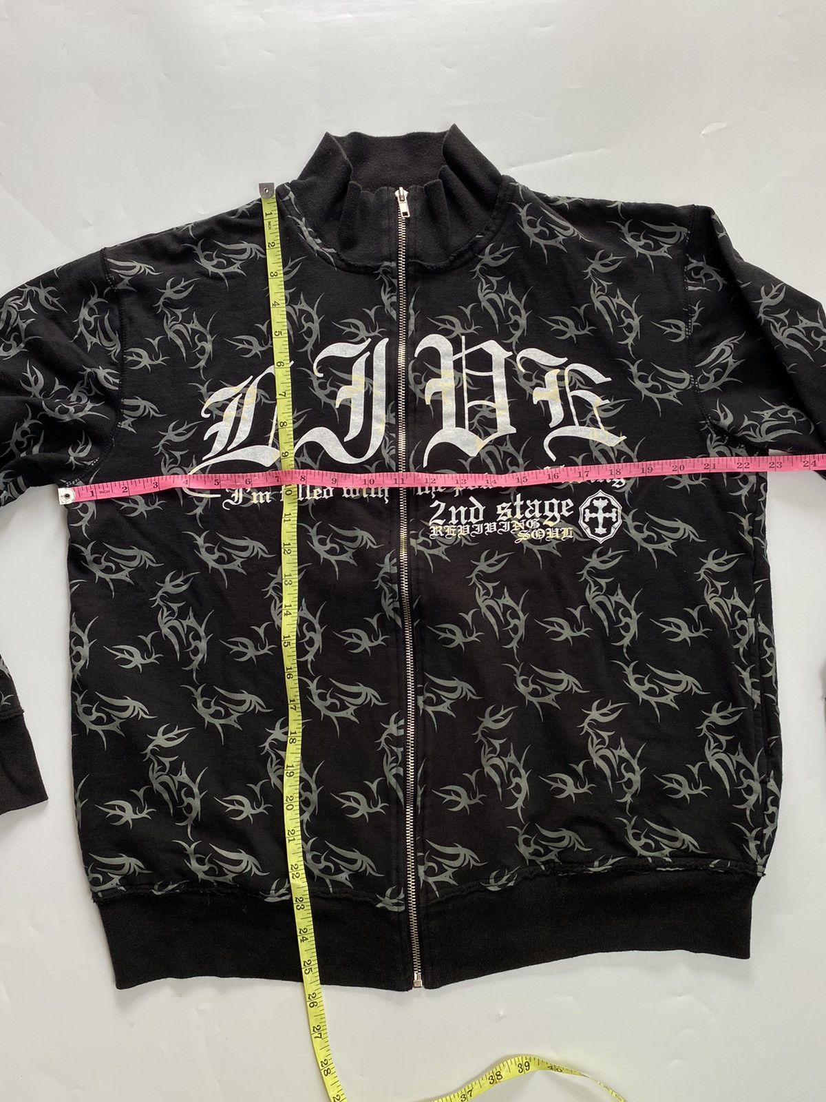 If Six Was Nine × Japanese Brand × KMRii japanese brand Qnatro-Q tribal sweatshirt zip Size US M / EU 48-50 / 2 - 10 Thumbnail