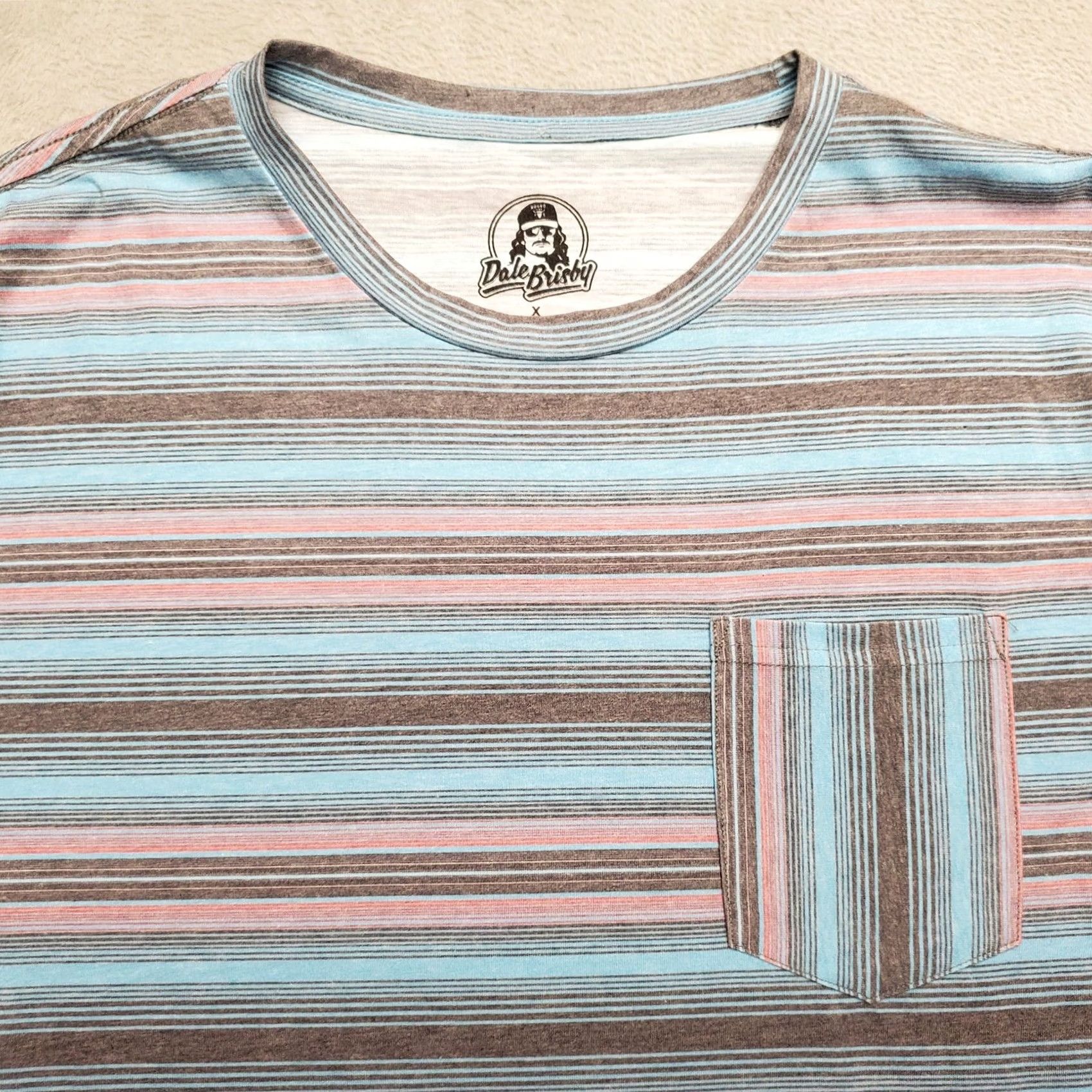 Denime Dale Brisby Shirt Mens L Blue Striped Rock&Roll Denim Rodeo Cowboy Western Size US L / EU 52-54 / 3 - 3 Thumbnail