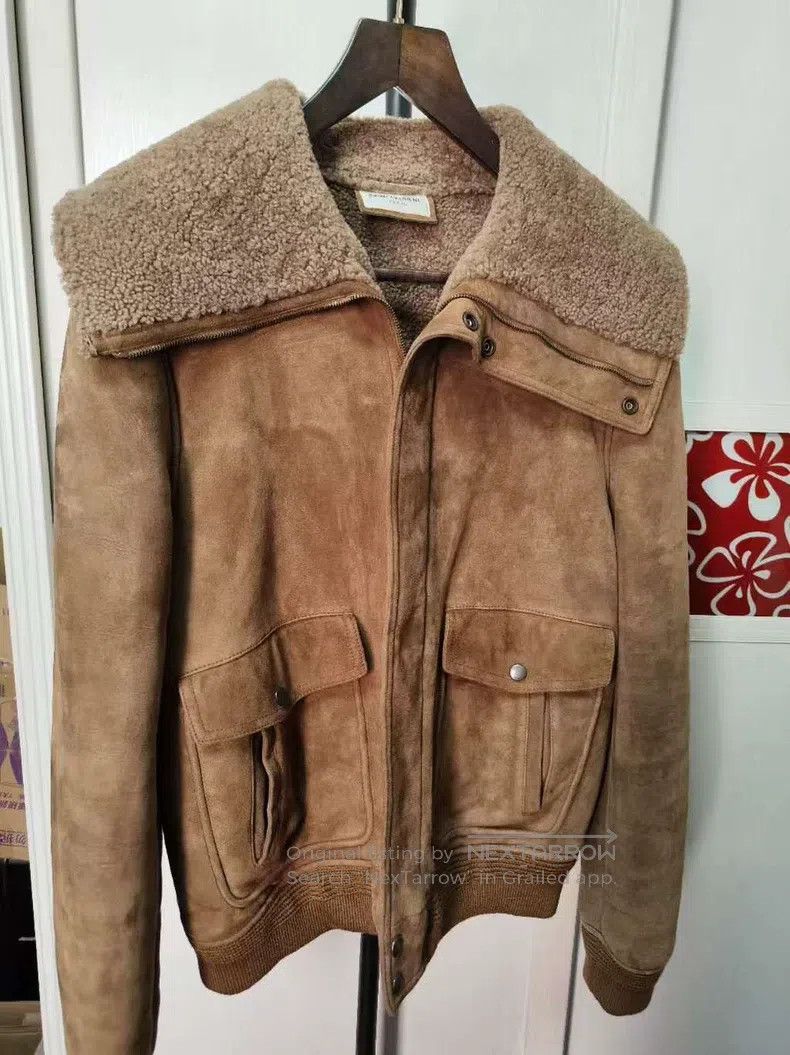 Saint Laurent Paris Saint Laurent Paris Tobacco Brown Sheepskin Fur Jacket i Size US M / EU 48-50 / 2 - 1 Thumbnail