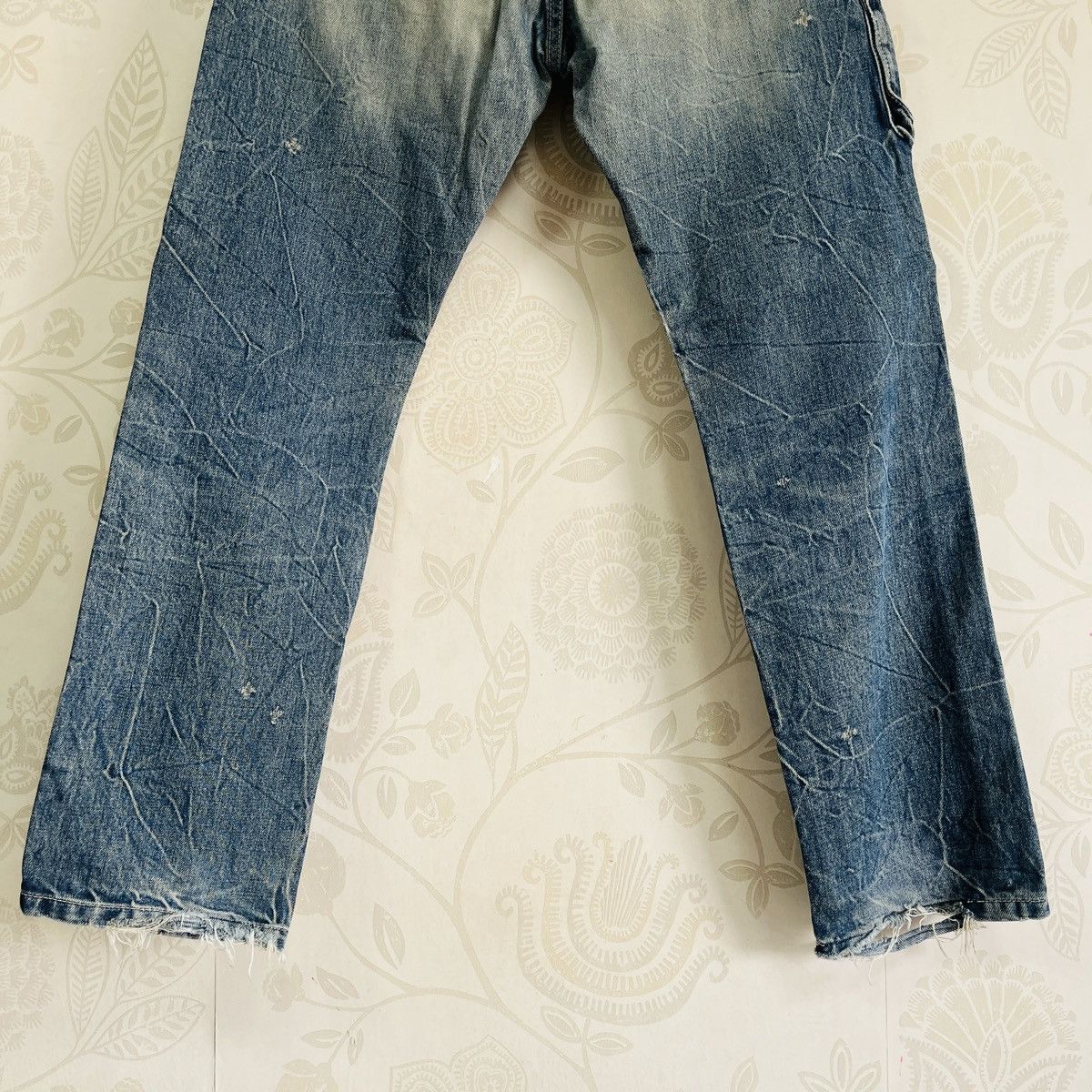 Le Grande Bleu (L.G.B.) × Vintage Vintage BLUE Grande Faded Acid Wash Denim Jeans Size US 29 - 13 Thumbnail