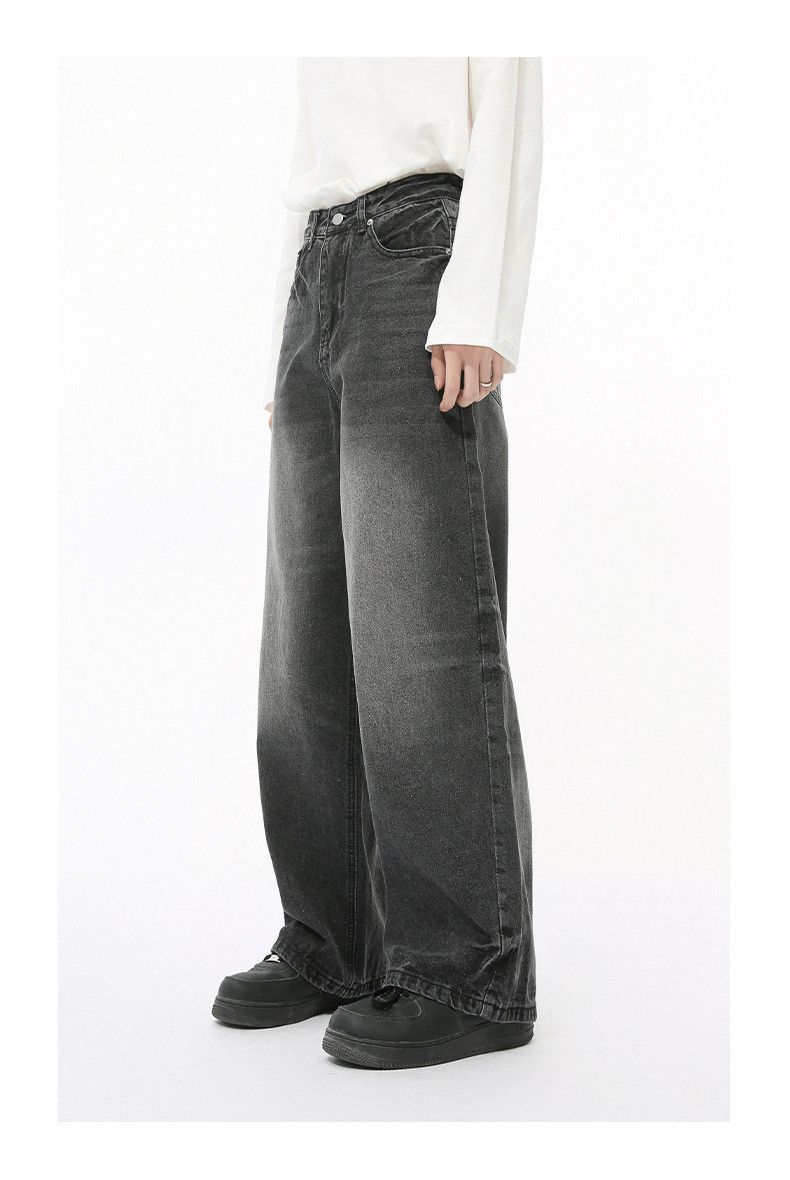 Japanese Brand × Jean American high street retro wide-leg loose washed jeans Size US 32 / EU 48 - 2 Thumbnail