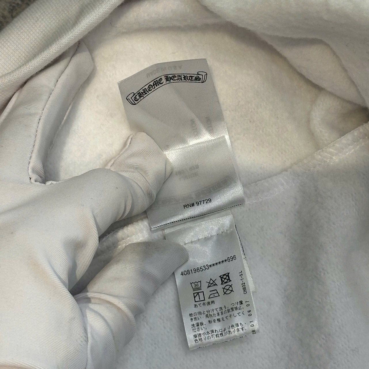 Chrome Hearts Chrome hearts Horse shoe sweater white Size US L / EU 52-54 / 3 - 9 Thumbnail