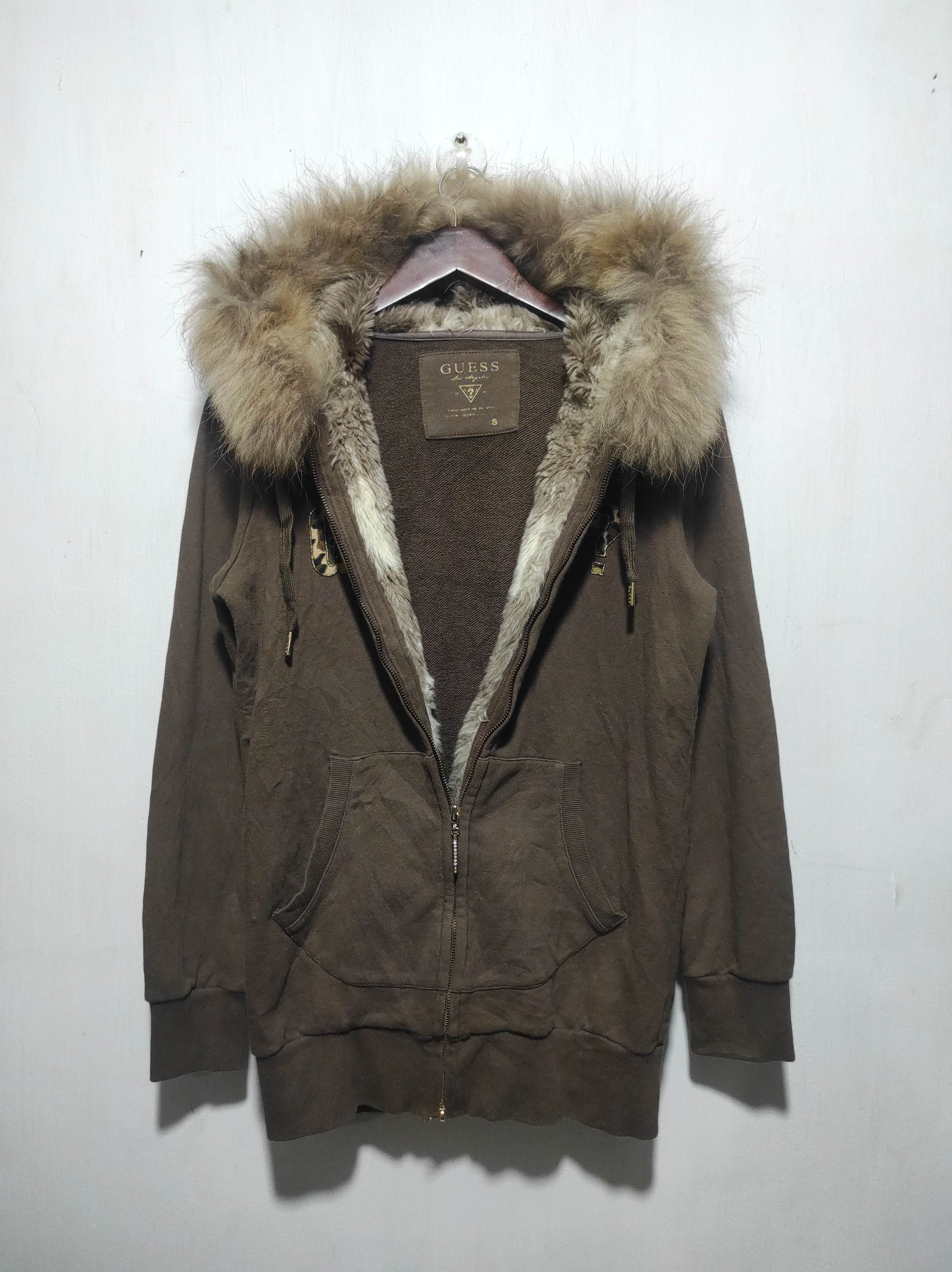 Guess Guess Leopard Double Zip Fur hoodie ifsixwasnine lgb style Size S / US 4 / IT 40 - 18 Thumbnail