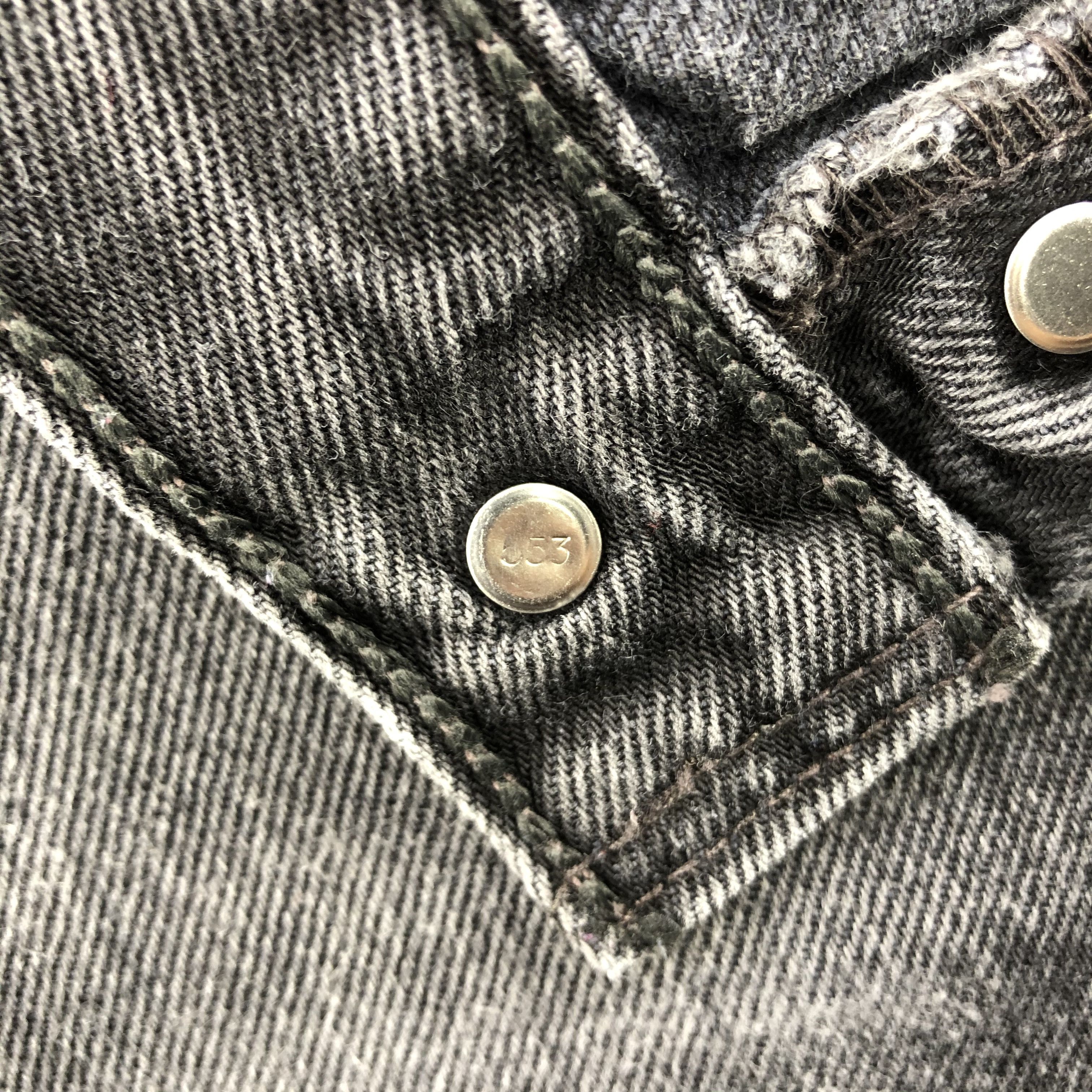Levi's 90s Vintage Ripped Levis 501 Earth Tone Jeans-J1565 Size US 33 - 13 Thumbnail