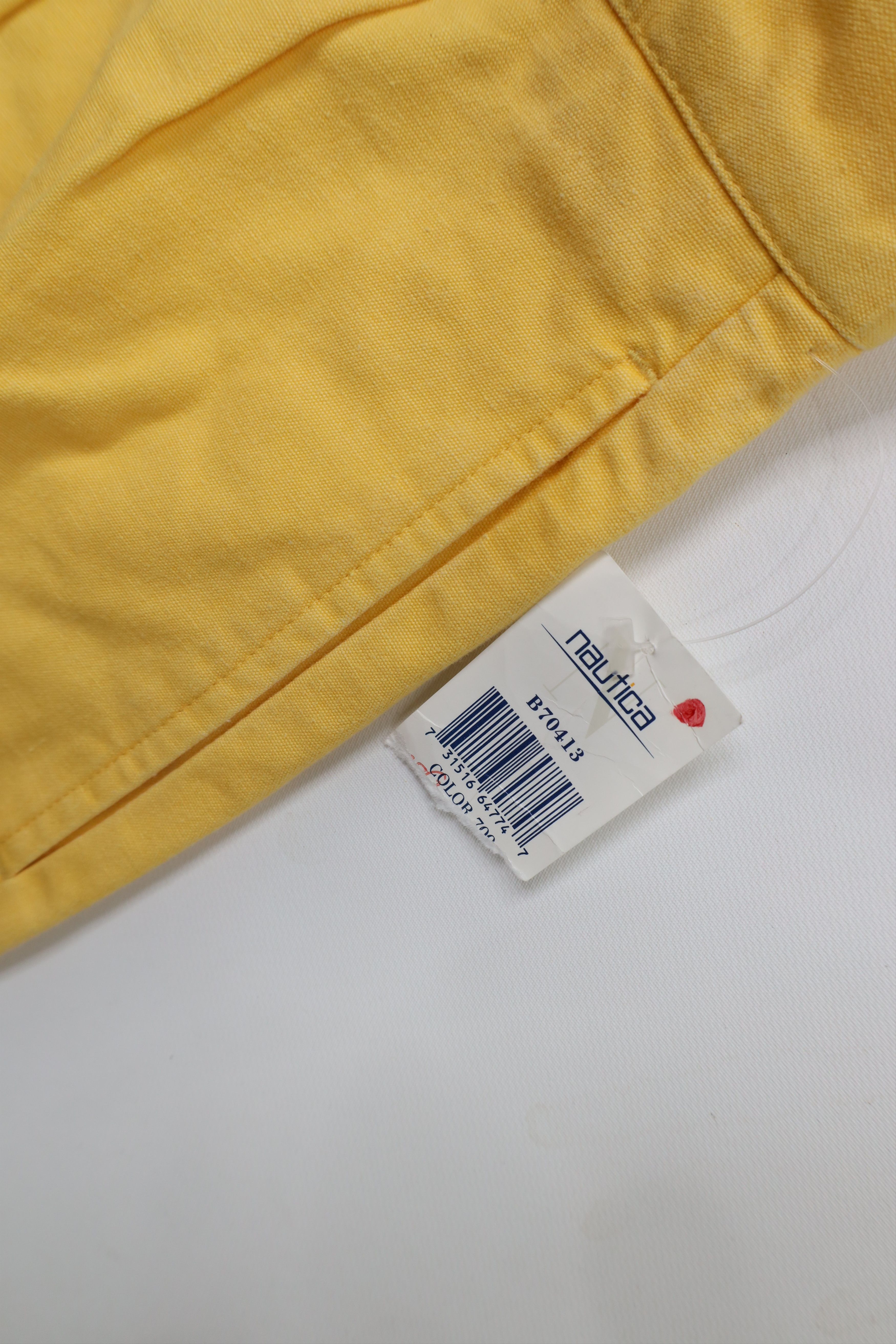 Nautica × Vintage Deadstock Vintage 90s Nautica Above Knee Chino Shorts Yellow Size US 32 / EU 48 - 8 Thumbnail