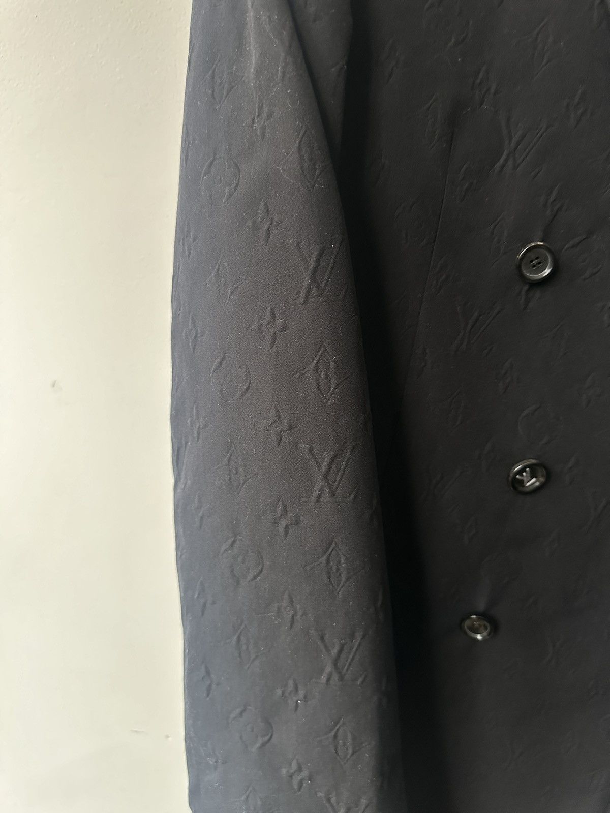 Louis Vuitton Louis Vuitton LV Black Monogram Double Breasted Blazer 48 Size 48R - 8 Thumbnail