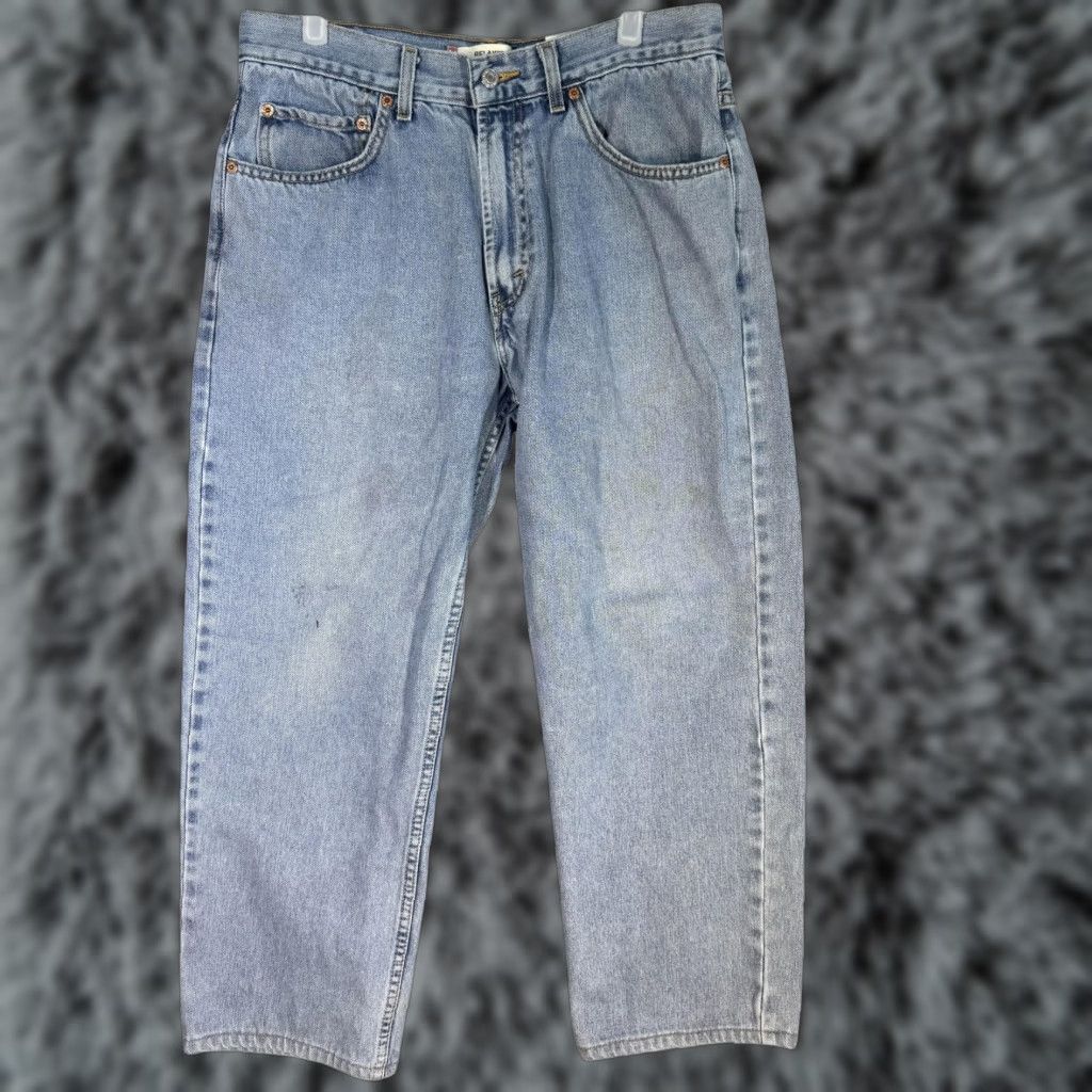 Levi's VINTAGE Levi's 550 Jeans Mens 33x30 Relaxed Fit Tapered Leg Denim Blue Size US 33 - 1 Thumbnail