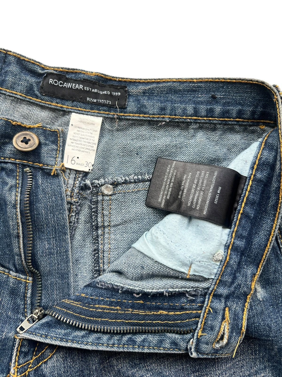 Rocawear Rocawear Wide Baggy Denim Jeans 29x29 Size US 29 - 8 Thumbnail