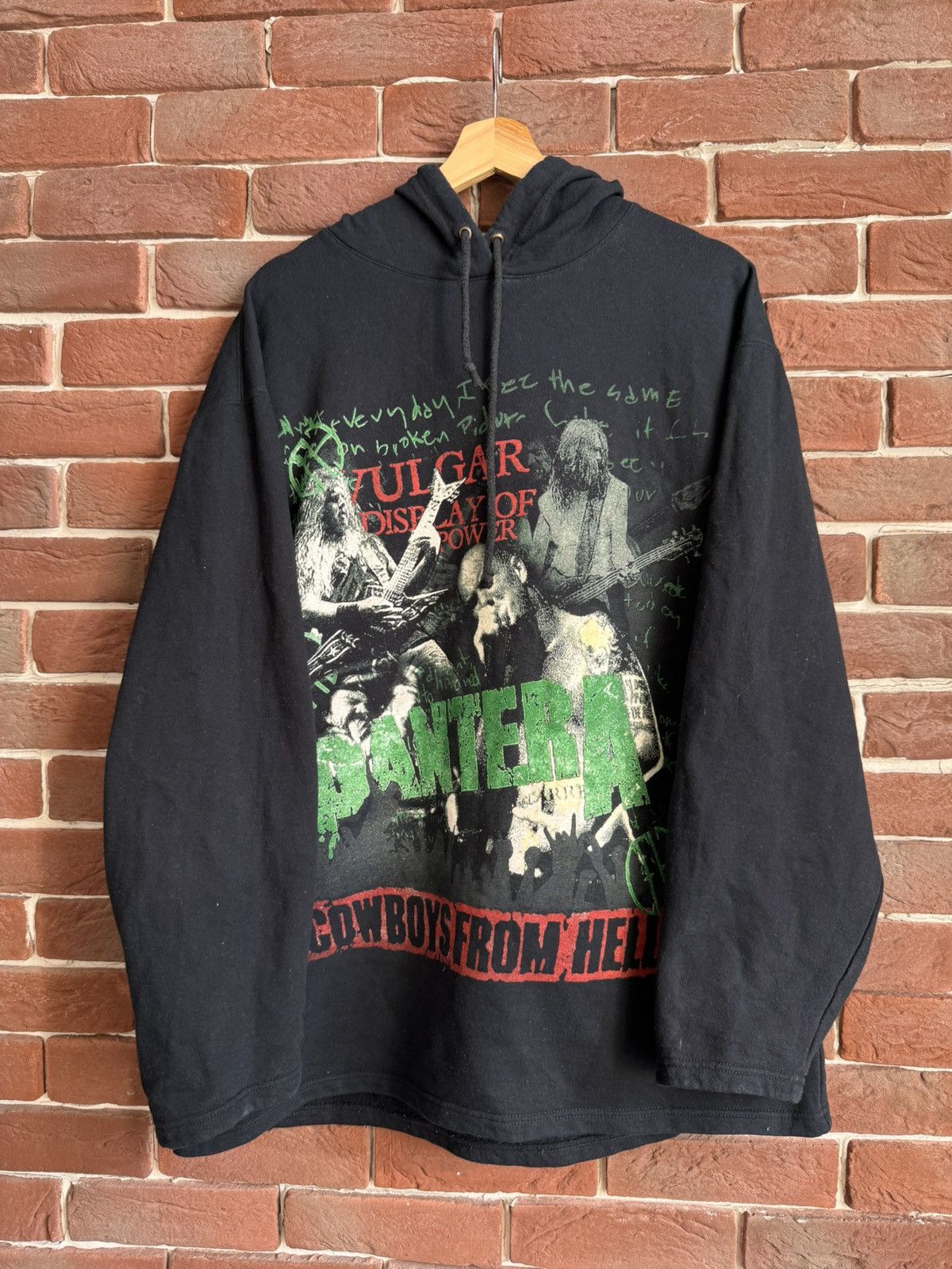 Band Tees 90s Rare Vintage Pantera Vulgar Display Metal Band Hoodie xl Size US XL / EU 56 / 4 - 1 Thumbnail