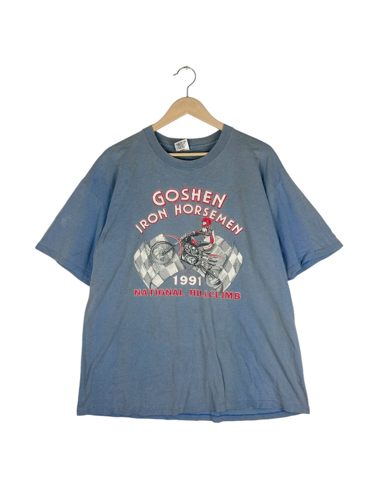 Vintage Vintage 90s Goshen Iron Horsemen, National Hillclimb 1991 Size US XL / EU 56 / 4 - 1 Thumbnail
