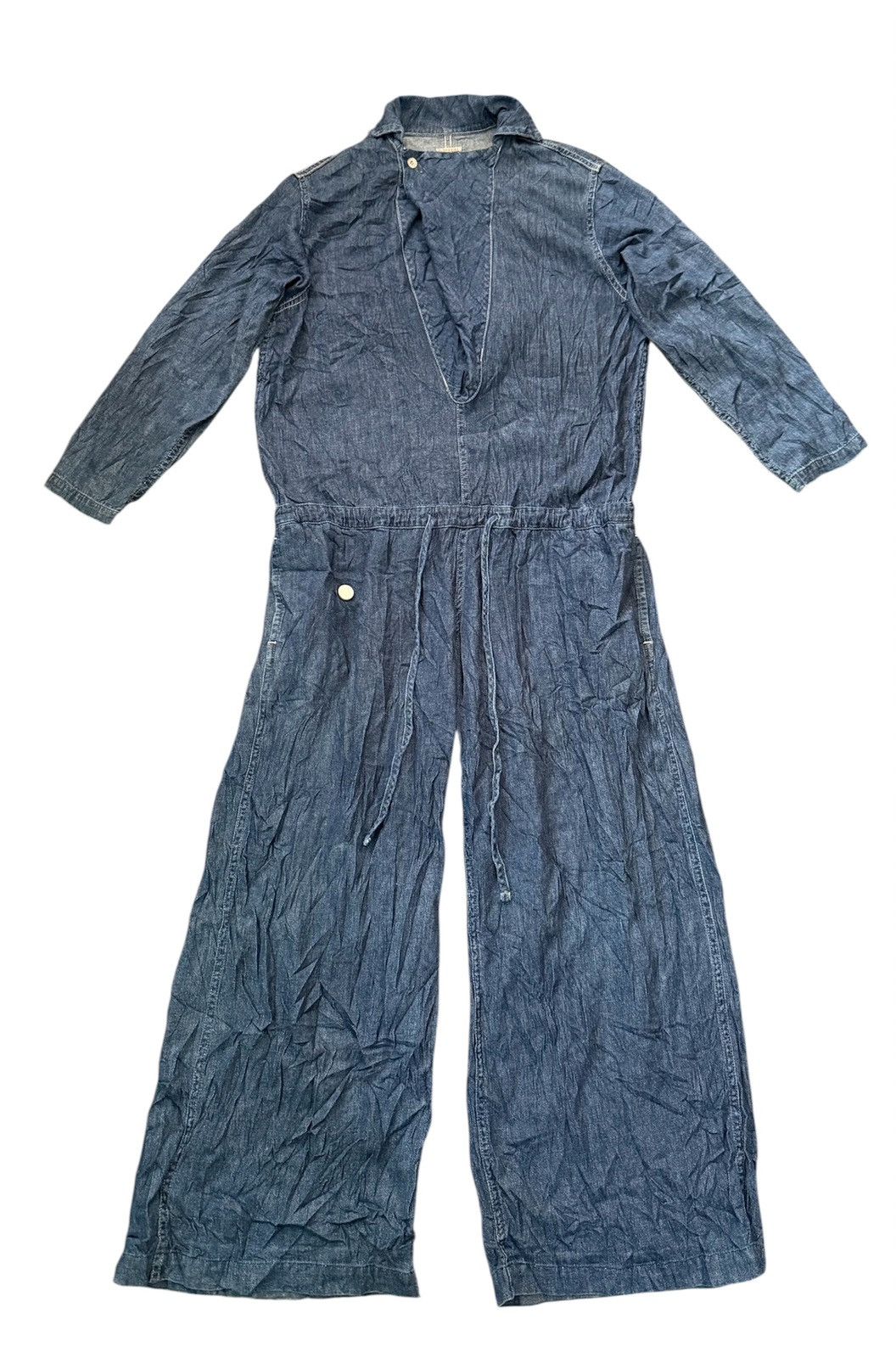 Kapital Kapital Jumpsuit Denim Blue Vintage Size 23" - 1 Thumbnail