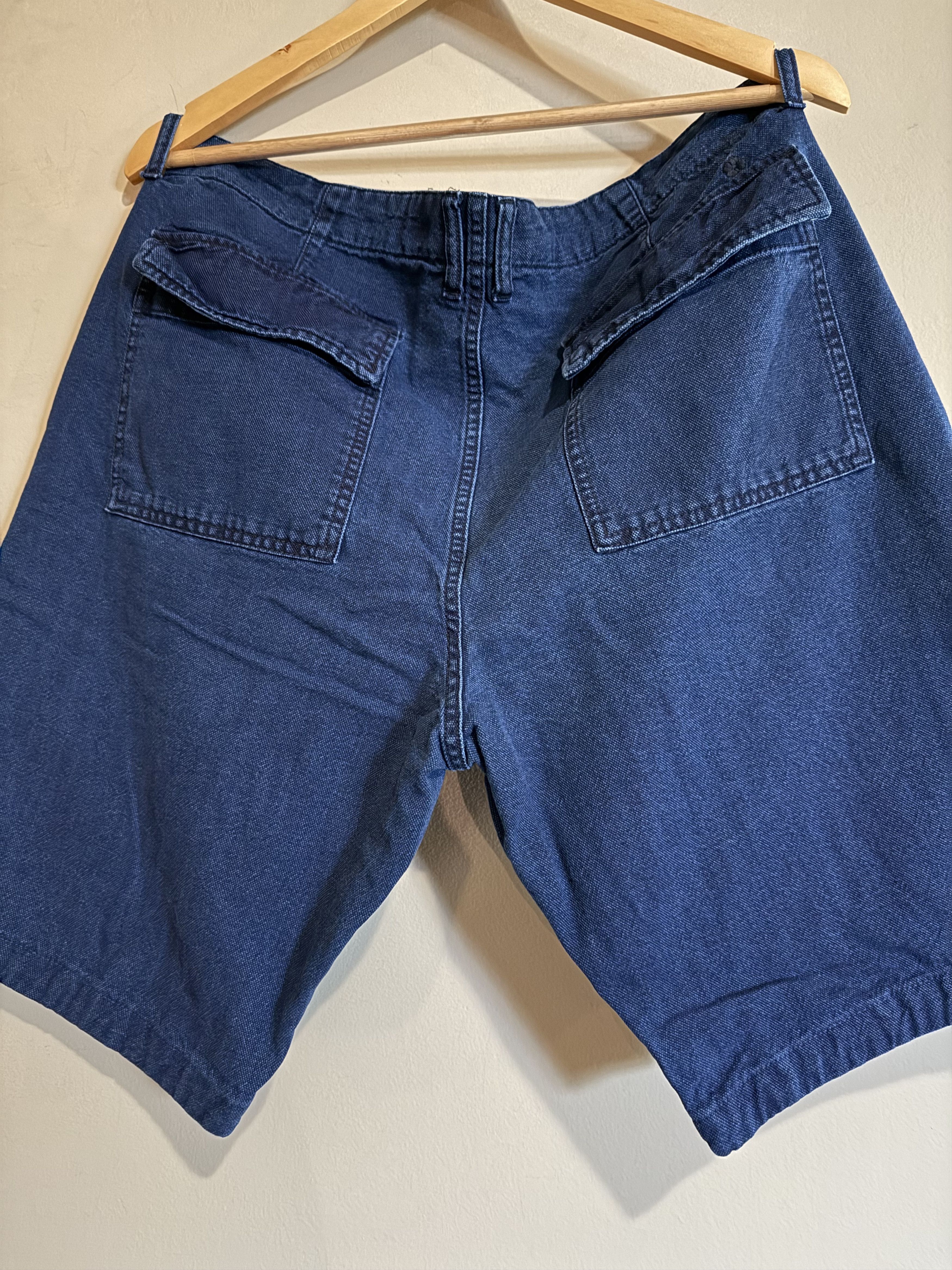 Lucky Brand Lucky Brand Blue Indigo Canvas Utility Shorts, Men's 36 Size US 36 / EU 52 - 2 Thumbnail