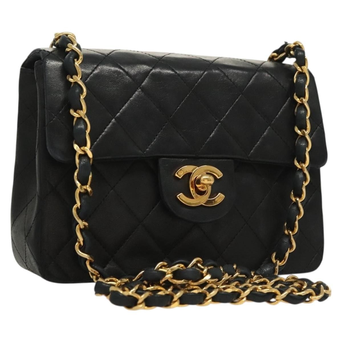 Chanel Chanel Vintage Square Classic Single Flap Bag Quilted Lambskin Size ONE SIZE - 1 Thumbnail