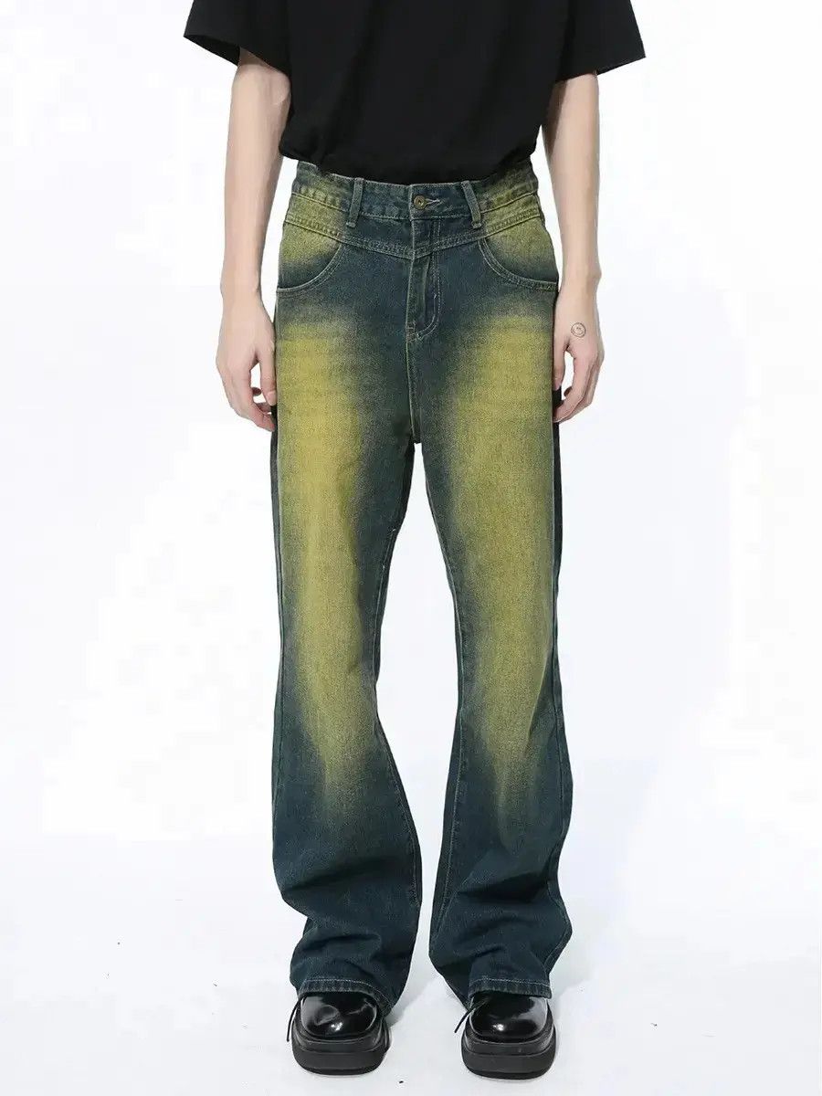 Japanese Brand Retro loose casual micro flared jeans Size US 30 / EU 46 - 6 Thumbnail