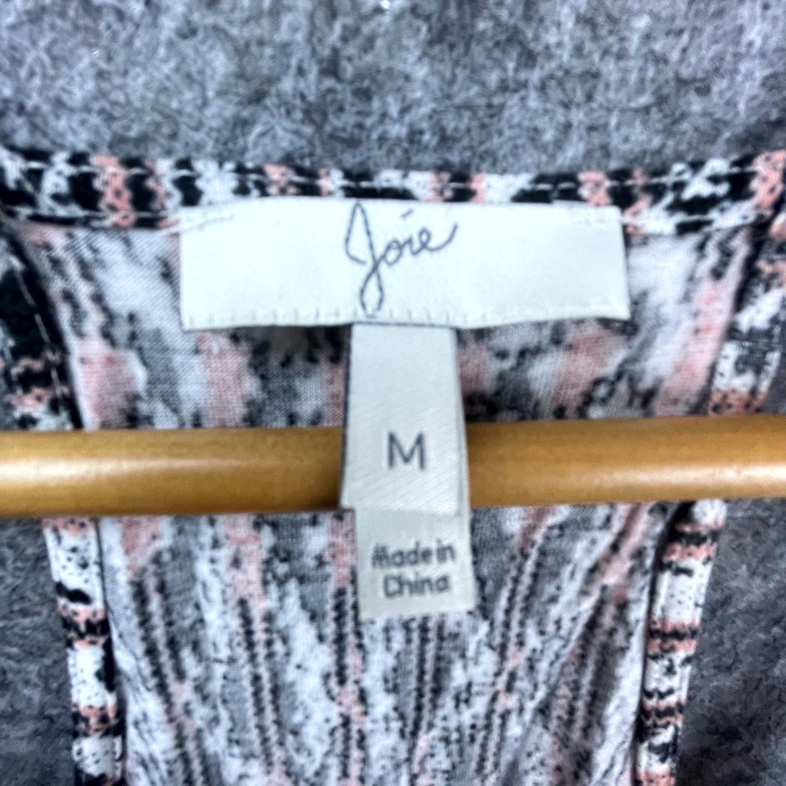Joie Joie Camisole Top Womens Medium Pink Black Aztec Boho Layer Size M / US 6-8 / IT 42-44 - 3 Thumbnail