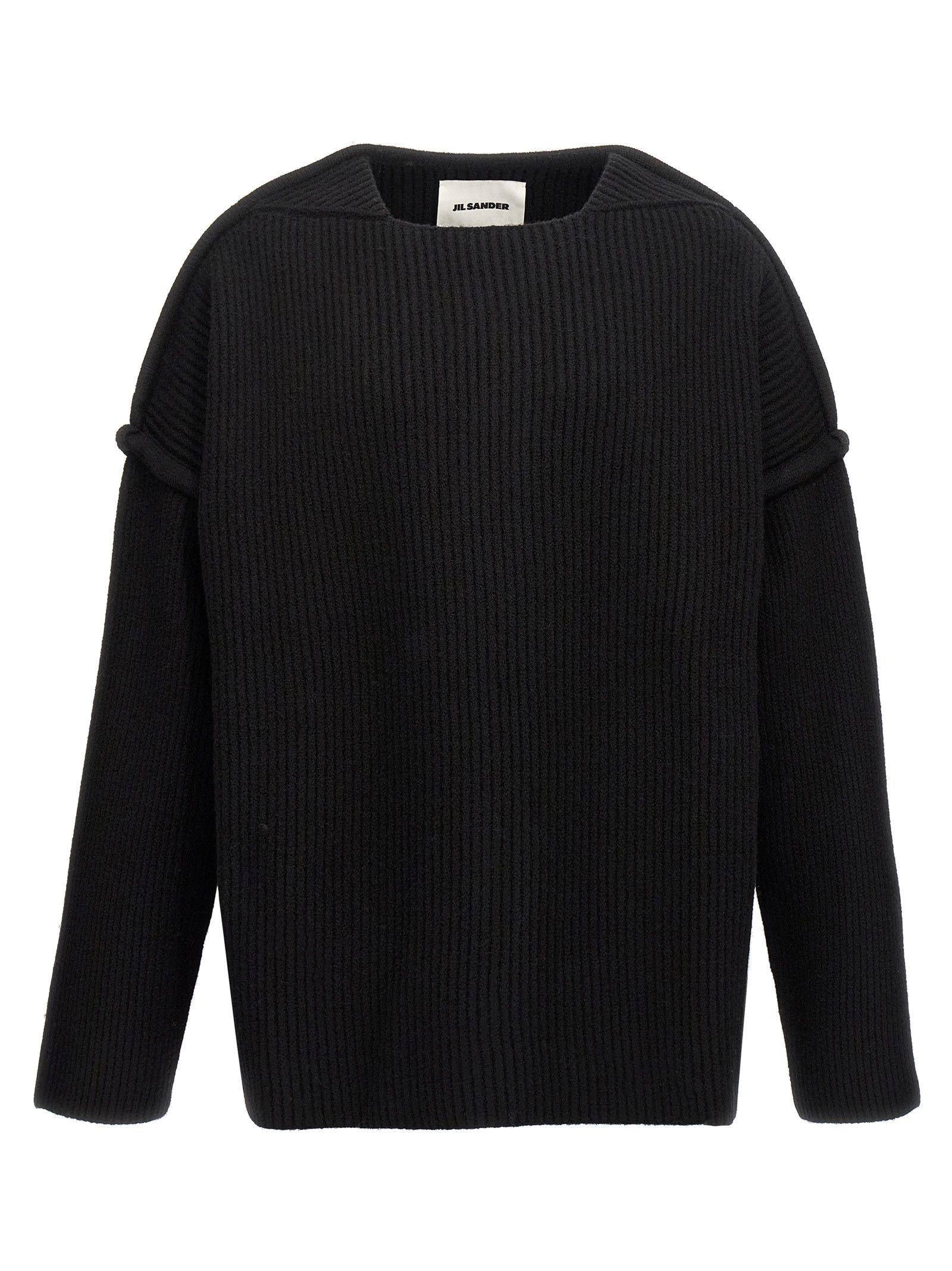 Jil Sander Geometric Neckline Sweater Size US M / EU 48-50 / 2 - 1 Thumbnail